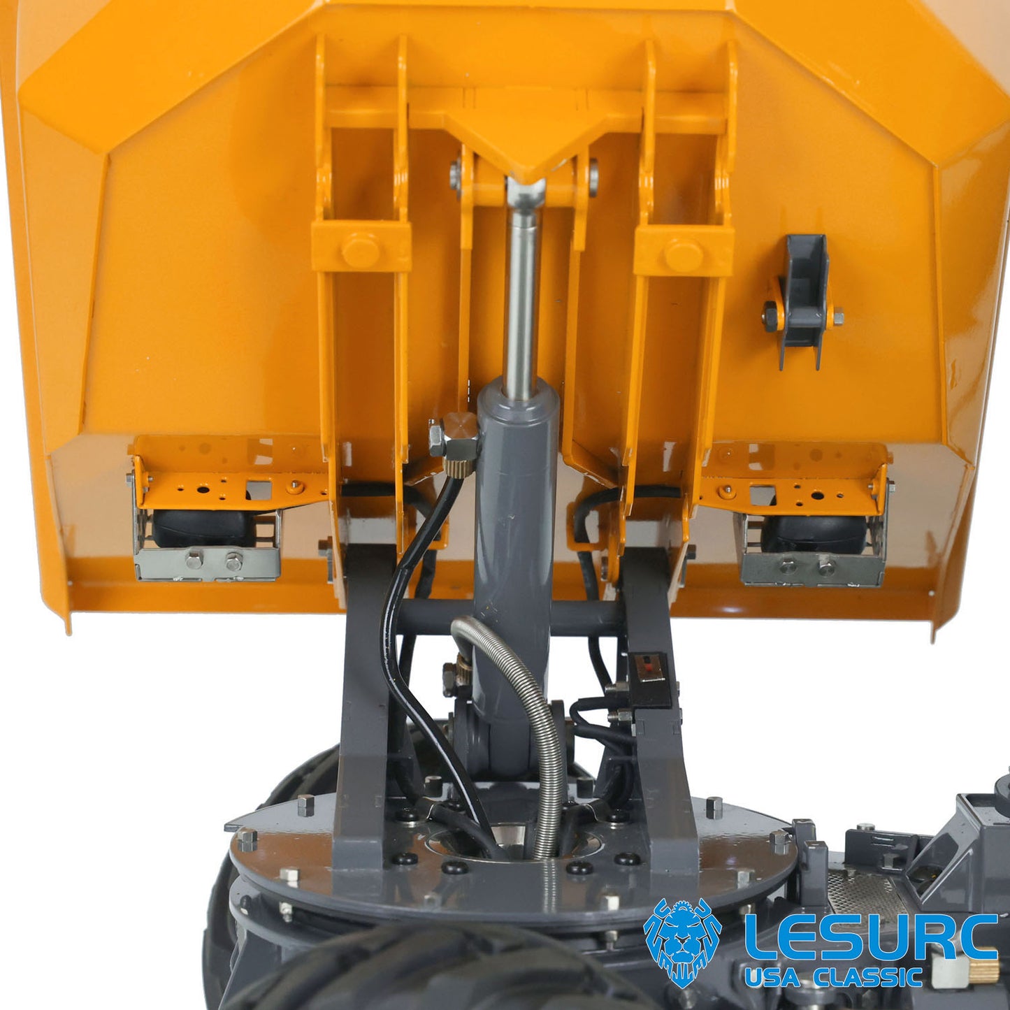 LESU AOUE 6MDX 1/14 Metal 4X4 Hydraulic Articulated RC Dumper Truck Differential Lock Axles Brushless ESC Sound Light System