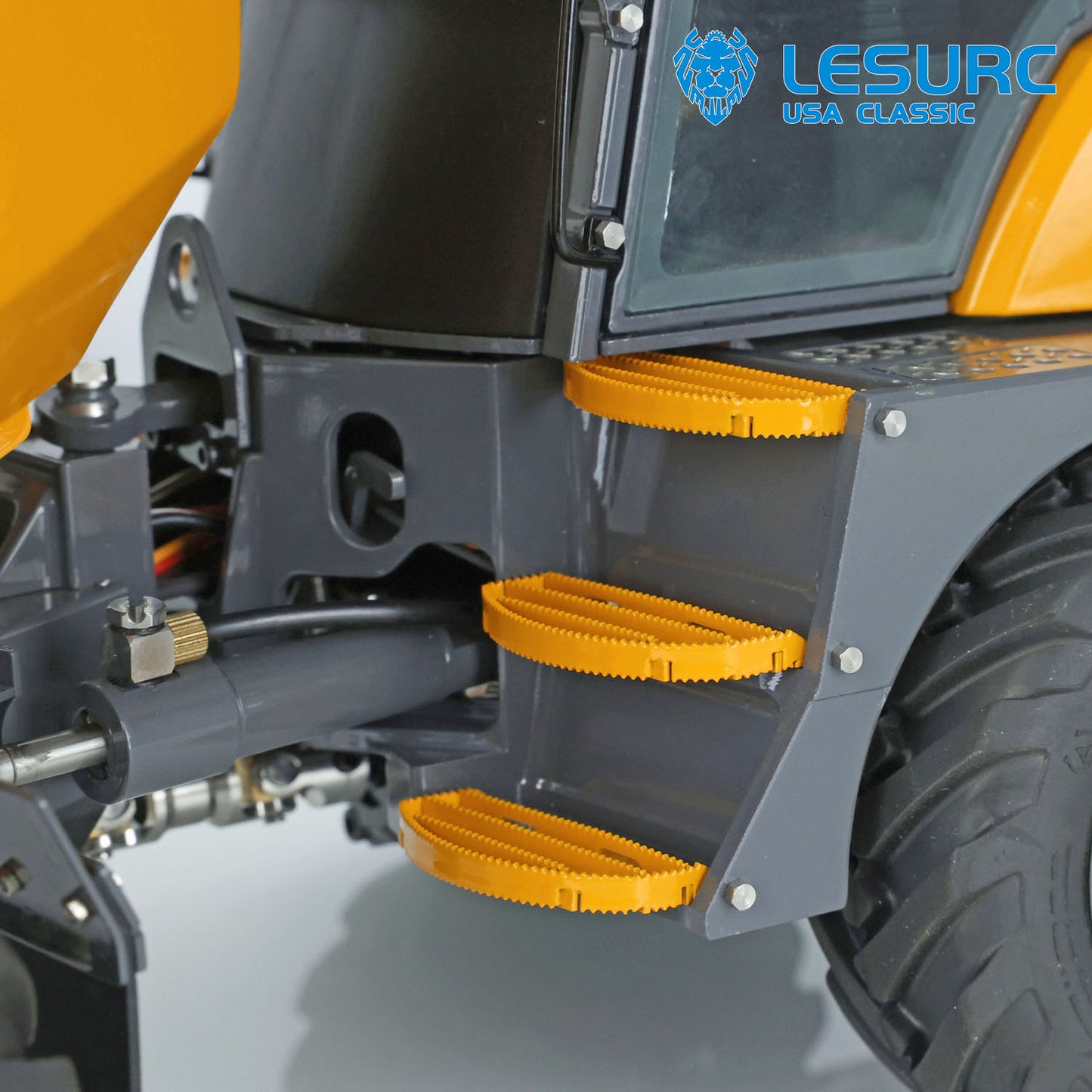 LESU AOUE 6MDX 1/14 Metal 4X4 Hydraulic Articulated RC Dumper Truck Differential Lock Axles Brushless ESC Sound Light System