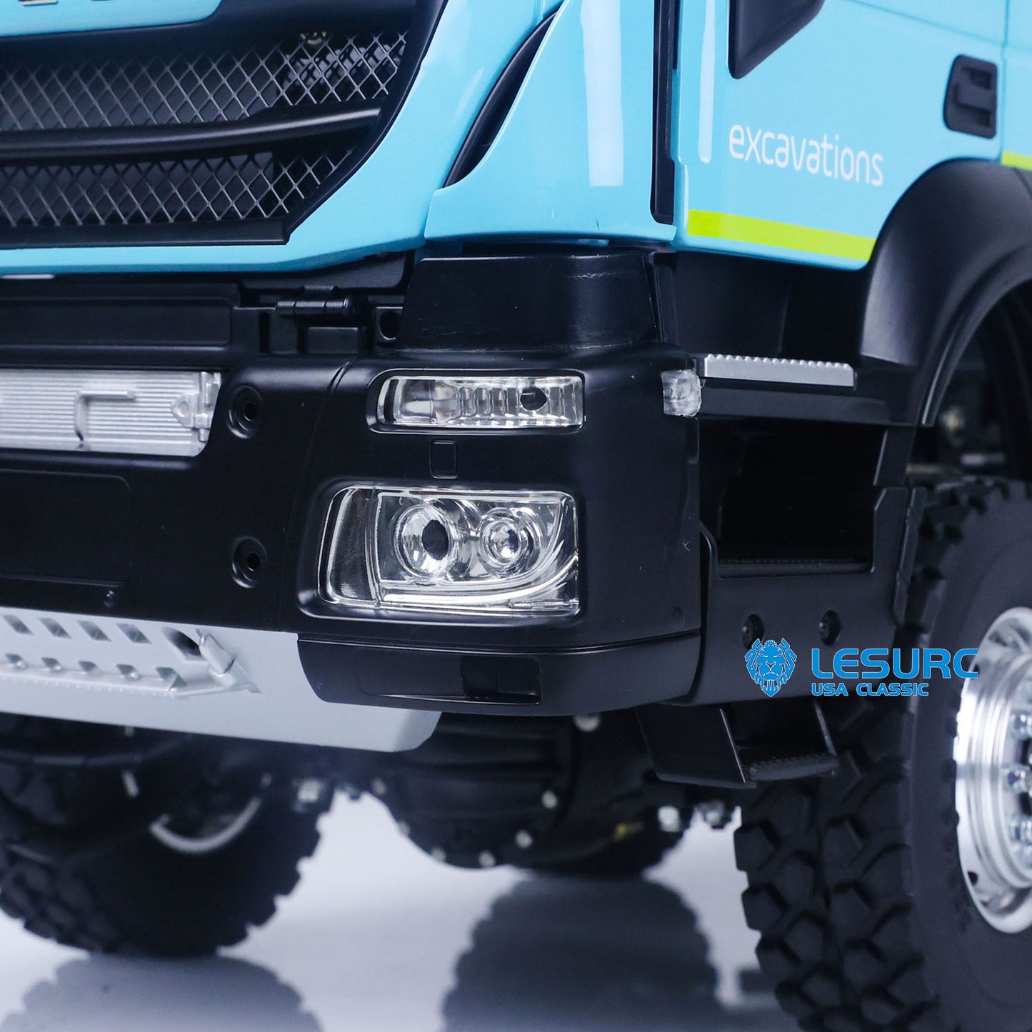 LESU 1/14 8X8 RC Hydraulic Tipper Car for Radio Control Dumper Truck Model Construction Vehicle Sound Light System Motor Driver