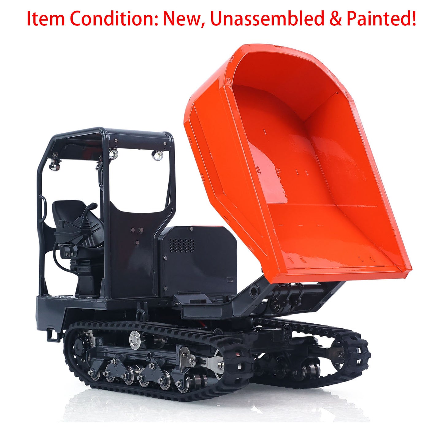 1/14 Hydraulic Remote Control Tracked Dumper KC300HR-5 Unpainted KIT LESU Metal RC Tipper Model Light Sound System No Battery