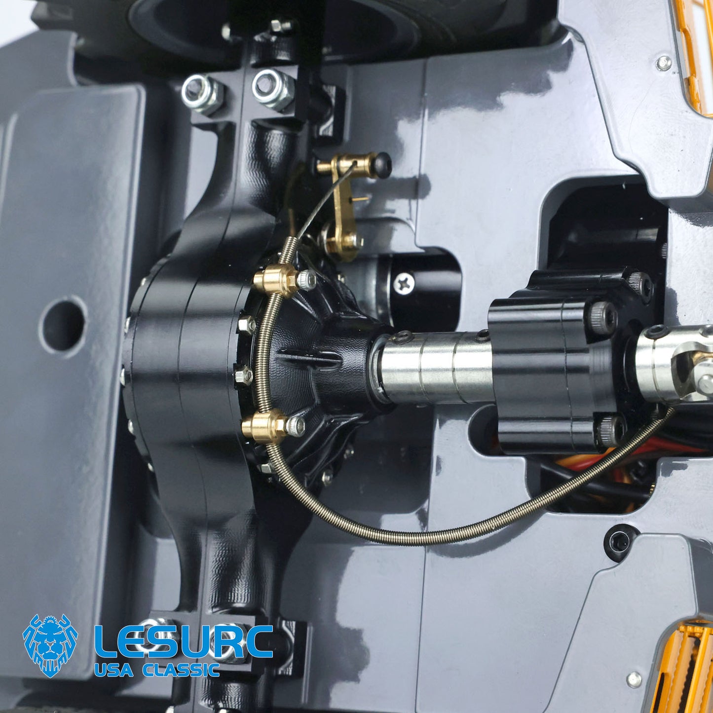 LESU AOUE 6MDX 1/14 Metal 4X4 Hydraulic Articulated RC Dumper Truck Differential Lock Axles Brushless ESC Sound Light System