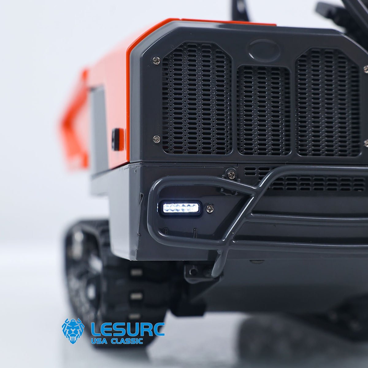 11.11 Flash Sale LESU Metal 1/14 Hydraulic Remote Control Tracked Dumper KC300HR-5 RC Tipper Model Light Sound System FlySky Radio