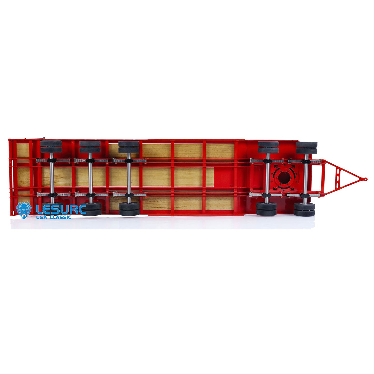 LESU 1/14 Metal RC Flatbed Trailer Transport Vehicle for RC Tractor Truck Model Remote Control Construction Enthusiasts
