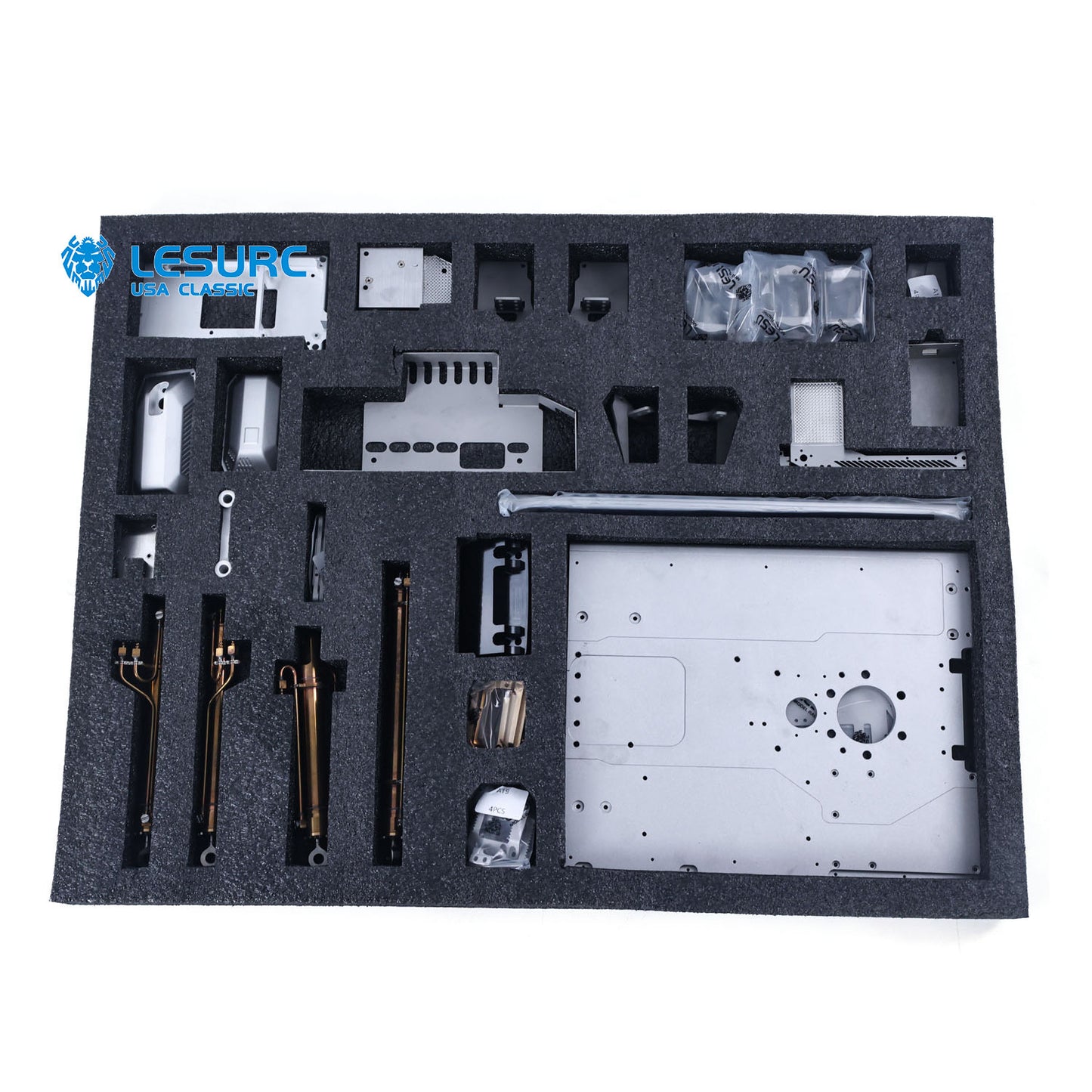 LESU LR945 RC Hydraulic Excavator 1/14 Metal Tracked Remote Controlled Digger Kits W/ Motor Servo ESC Light DIY Metal tracked Excavator