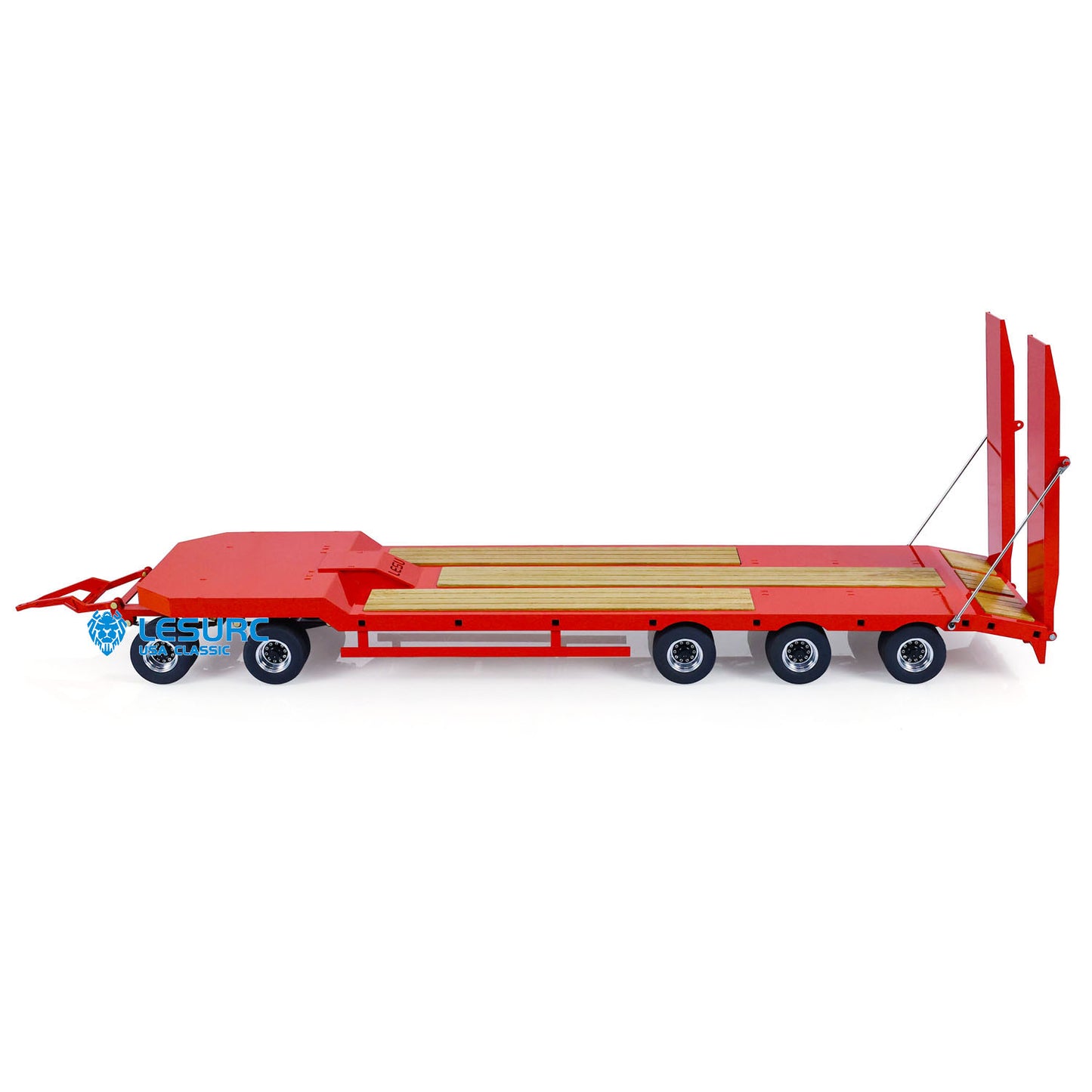 LESU 1/14 Metal RC Flatbed Trailer Transport Vehicle for RC Tractor Truck Model Remote Control Construction Enthusiasts