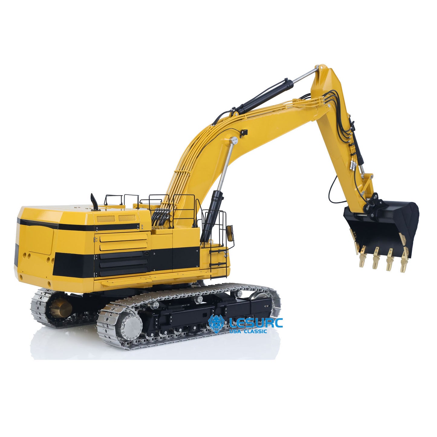 LESU 1/14 RC Hydraulic Excavator C374F Remote Controlled Heavy Digger Machine Sound Smoke Light LCD Screen 6CH Valve Motor ESC