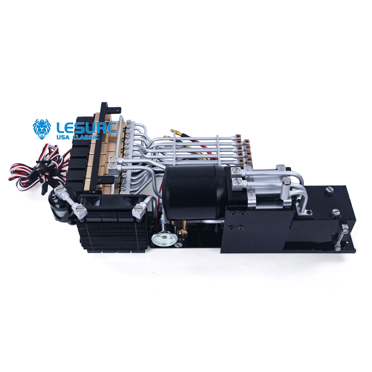 LESU LR945 RC Hydraulic Excavator 1/14 Metal Tracked Remote Controlled Digger Kits W/ Motor Servo ESC Light DIY Metal tracked Excavator