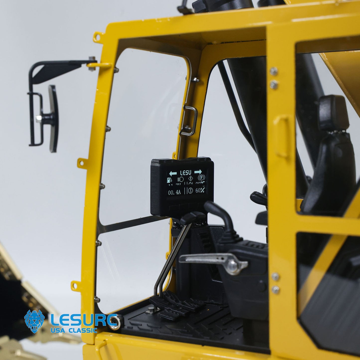 LESU 1/14 RC Hydraulic Excavator C374F Remote Controlled Heavy Digger Machine Sound Smoke Light LCD Screen 6CH Valve Motor ESC
