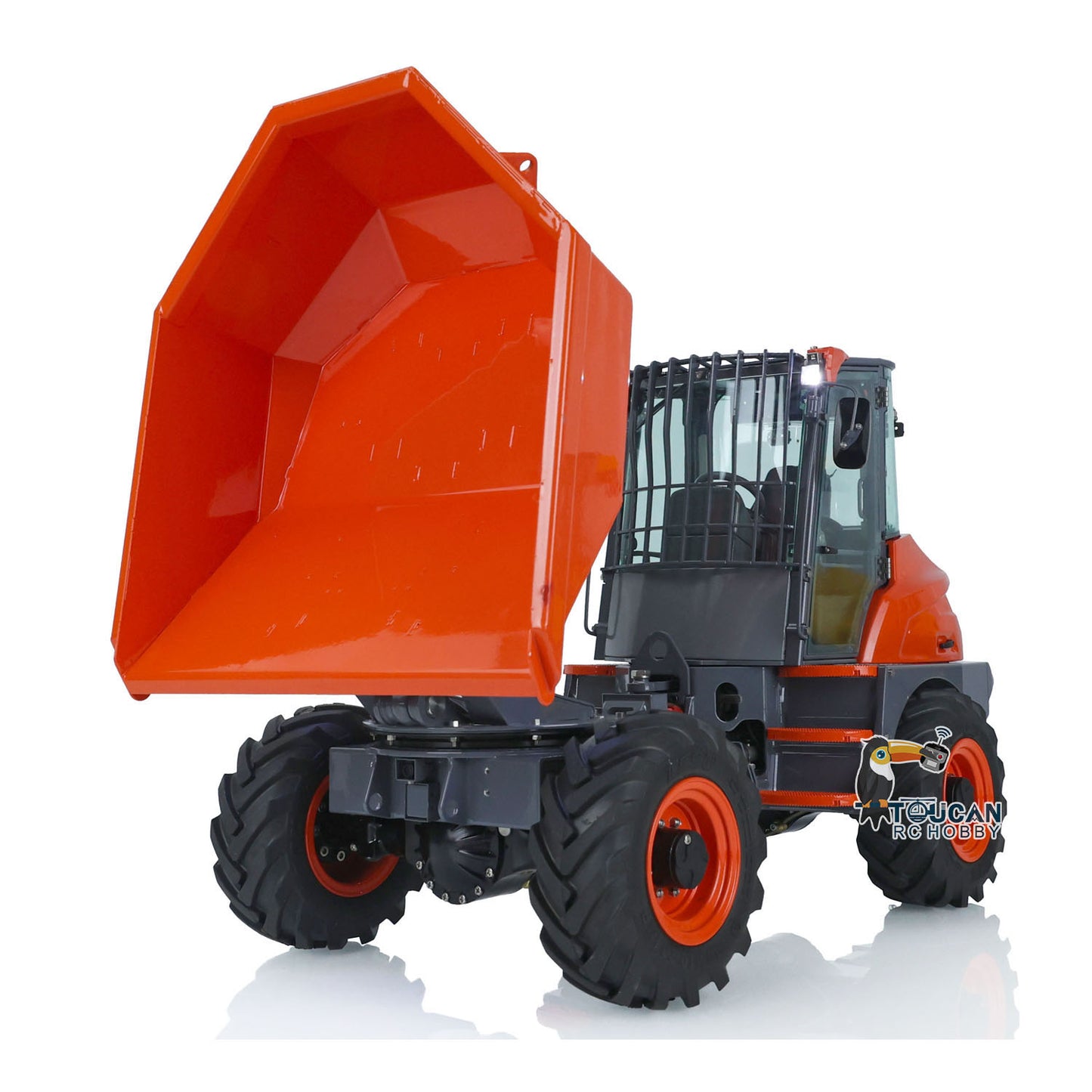 In Stock LESU 1/14 Scale Metal Remote Controlled Hydraulic Articulated Dumper AOUE 6MDX Ready To Run 4X4 Tipper Truck W/ Sound Light System