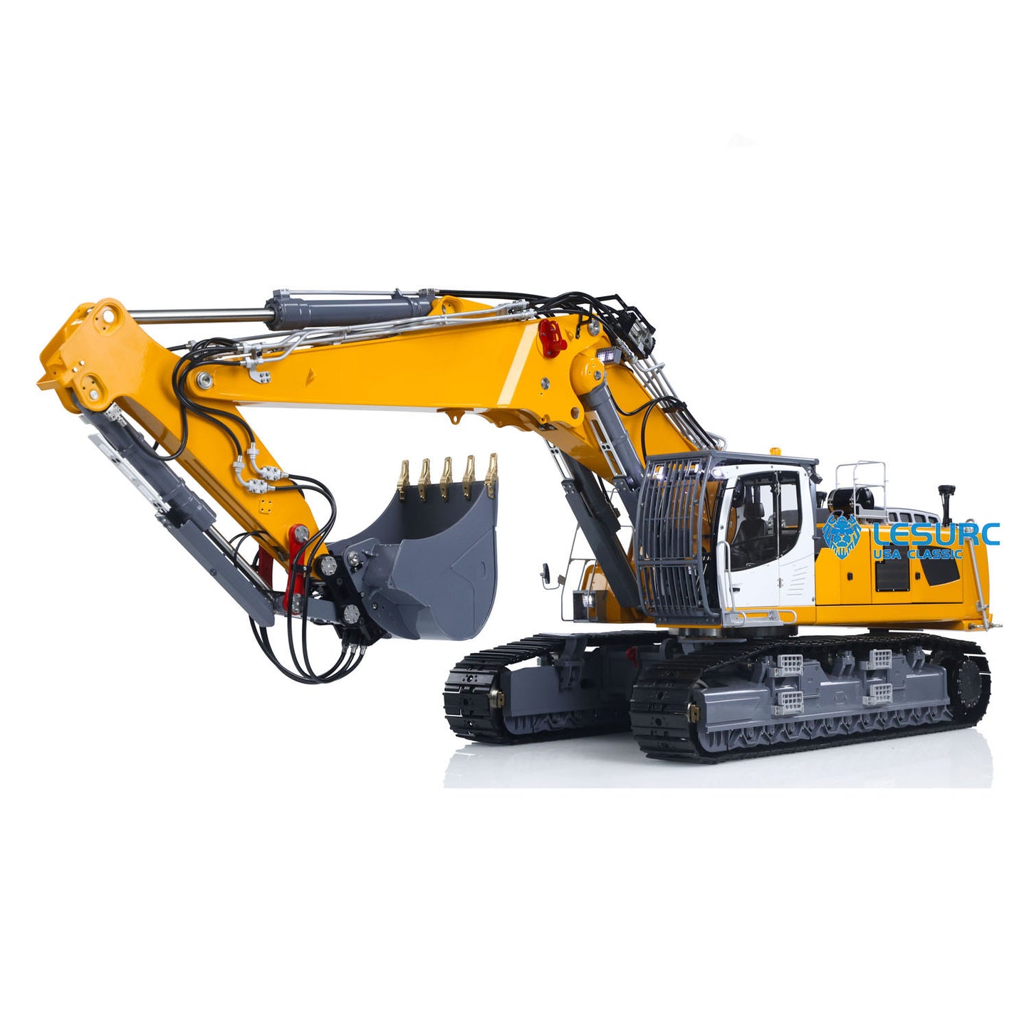 Metal LESU Aoue LR960 Finished Heavy Digger 1/14 RC Full Hydraulic Excavator Construction Vehicle Model Pump 13CH Valve Lights