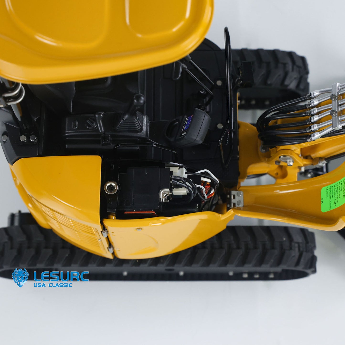 LESU PC30 1/14 Metal RC Hydraulic Excavator B0003 RTR 6CH Reversing Valve Mini Digger Brushless Rotary Drive Motor Sound & Light FrSky X14 Controller