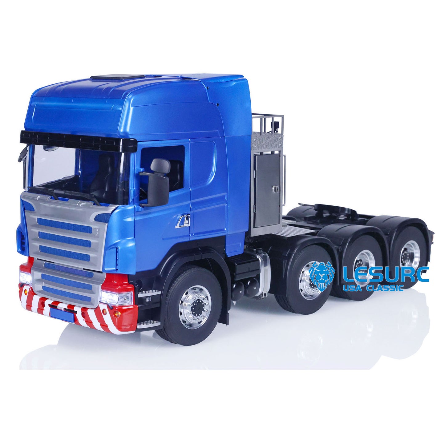 LESU 1/14 RC Tractor Truck 8x8 RTR Remote Controlled Car Hobby Model Construction Vehicle Metal Chassis Sound Lights DIY