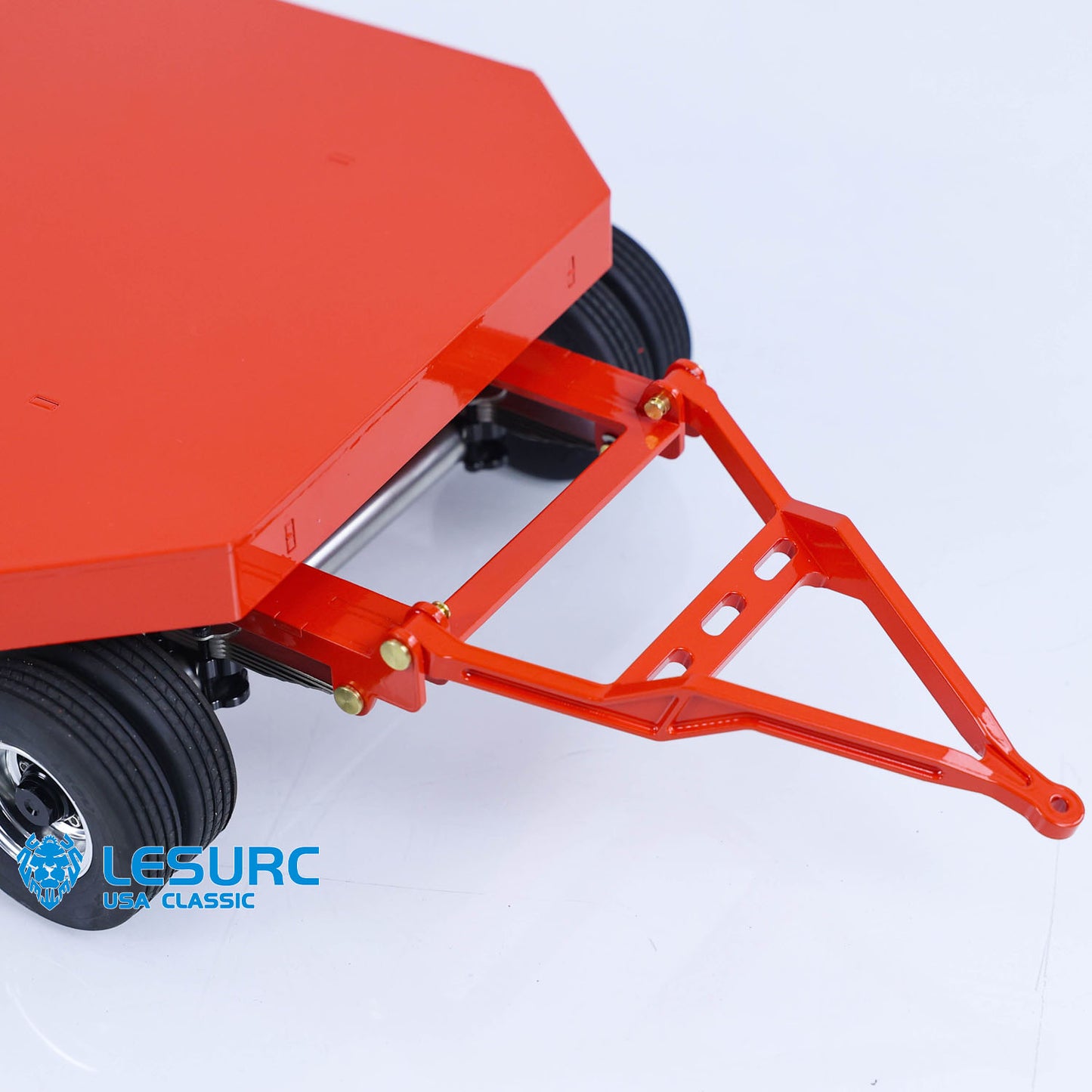 LESU 1/14 Metal RC Flatbed Trailer Transport Vehicle for RC Tractor Truck Model Remote Control Construction Enthusiasts