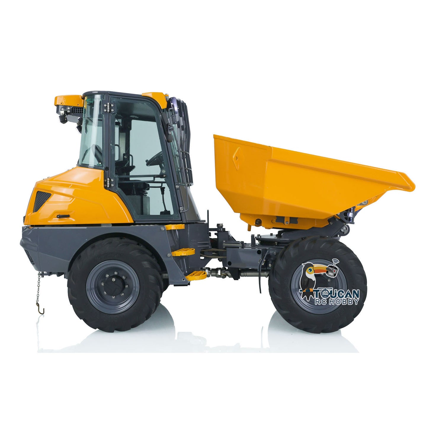 In Stock LESU 1/14 Scale Metal Remote Controlled Hydraulic Articulated Dumper AOUE 6MDX Ready To Run 4X4 Tipper Truck W/ Sound Light System