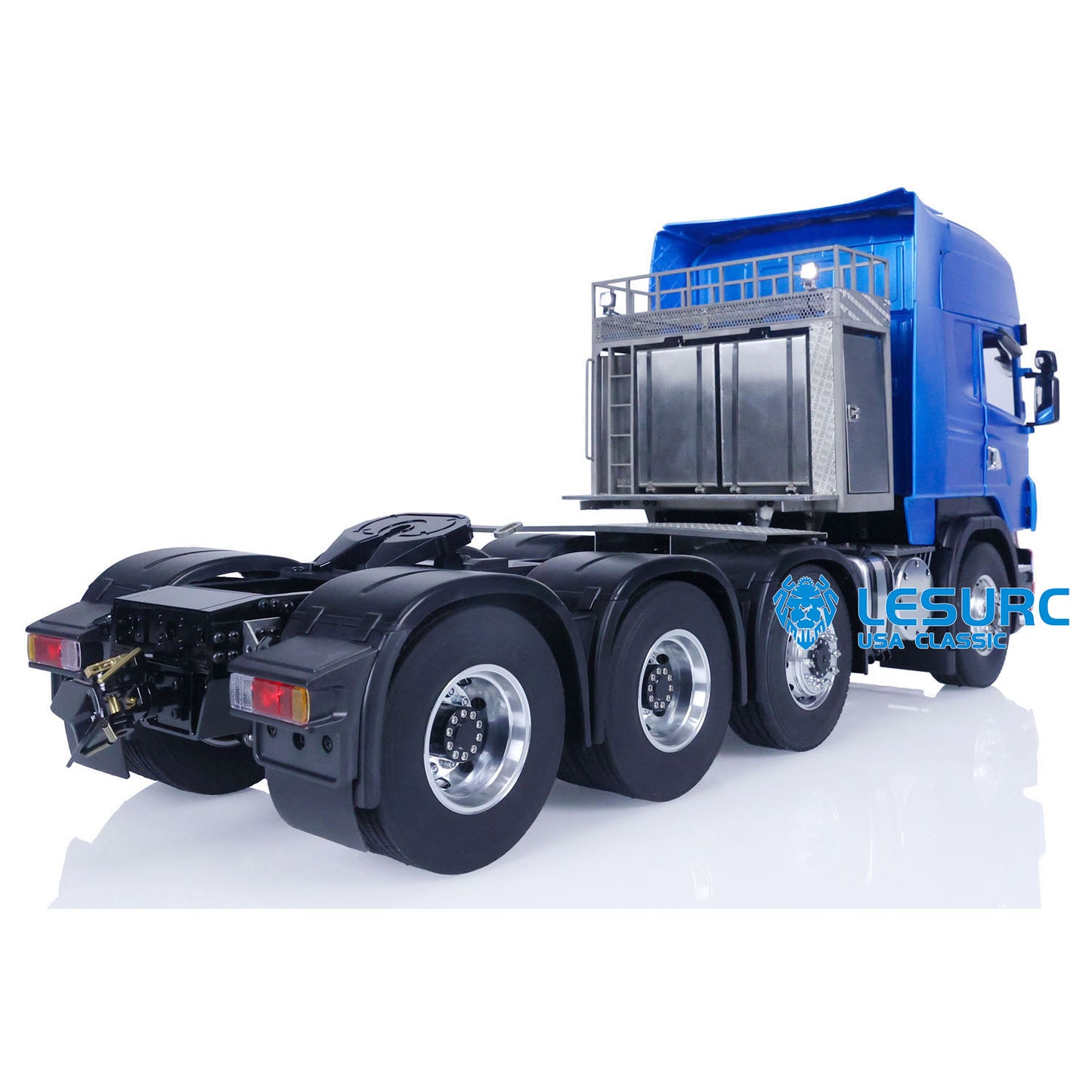 LESU 1/14 RC Tractor Truck 8x8 RTR Remote Controlled Car Hobby Model Construction Vehicle Metal Chassis Sound Lights DIY