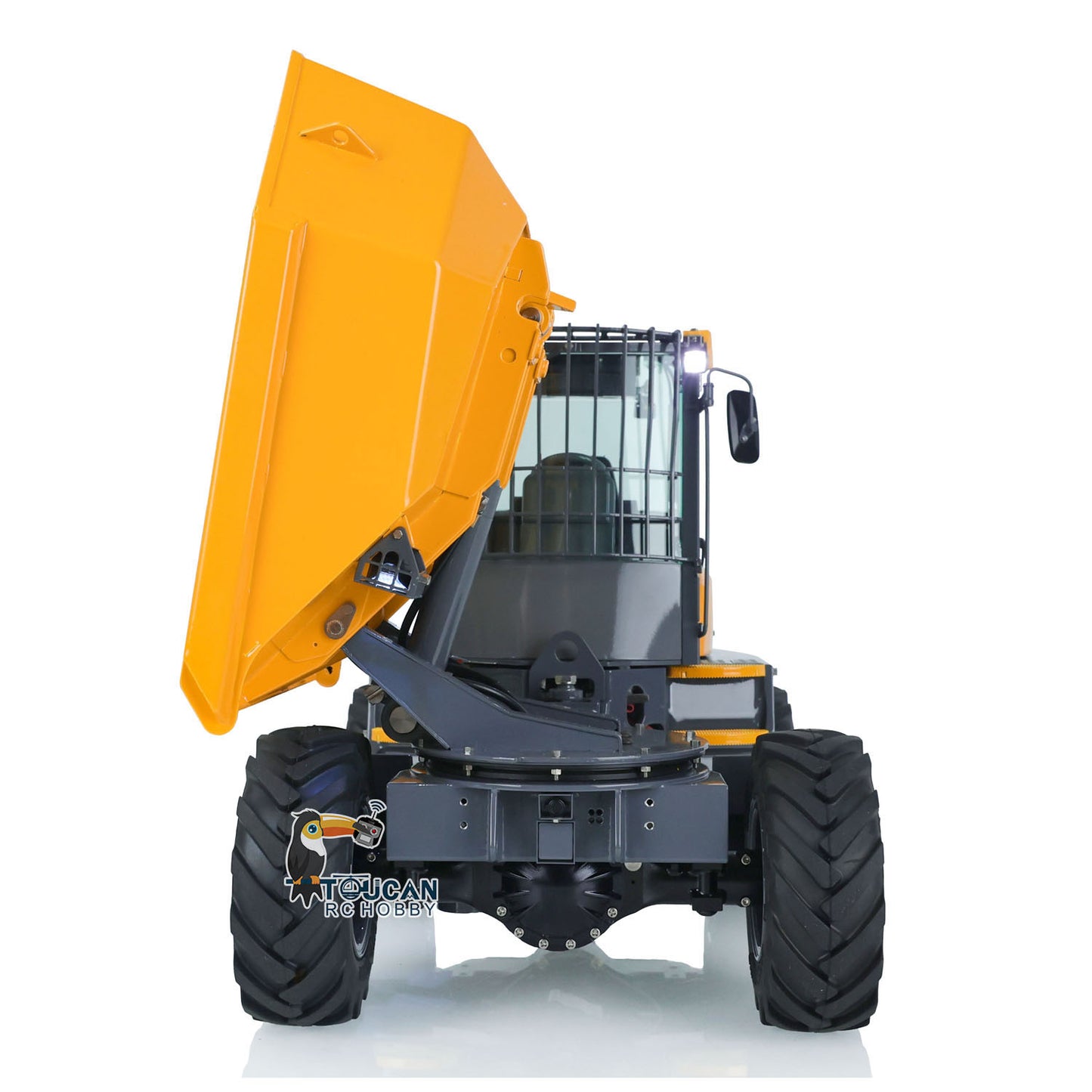 In Stock LESU 1/14 Scale Metal Remote Controlled Hydraulic Articulated Dumper AOUE 6MDX Ready To Run 4X4 Tipper Truck W/ Sound Light System