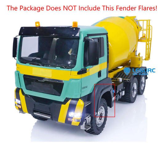 LESU 1/14 Scale RC Mixer Truck 6x6 for Painted Assembled Remote Control Agitating Lorry Model Sound Light System Motor Servo ESC