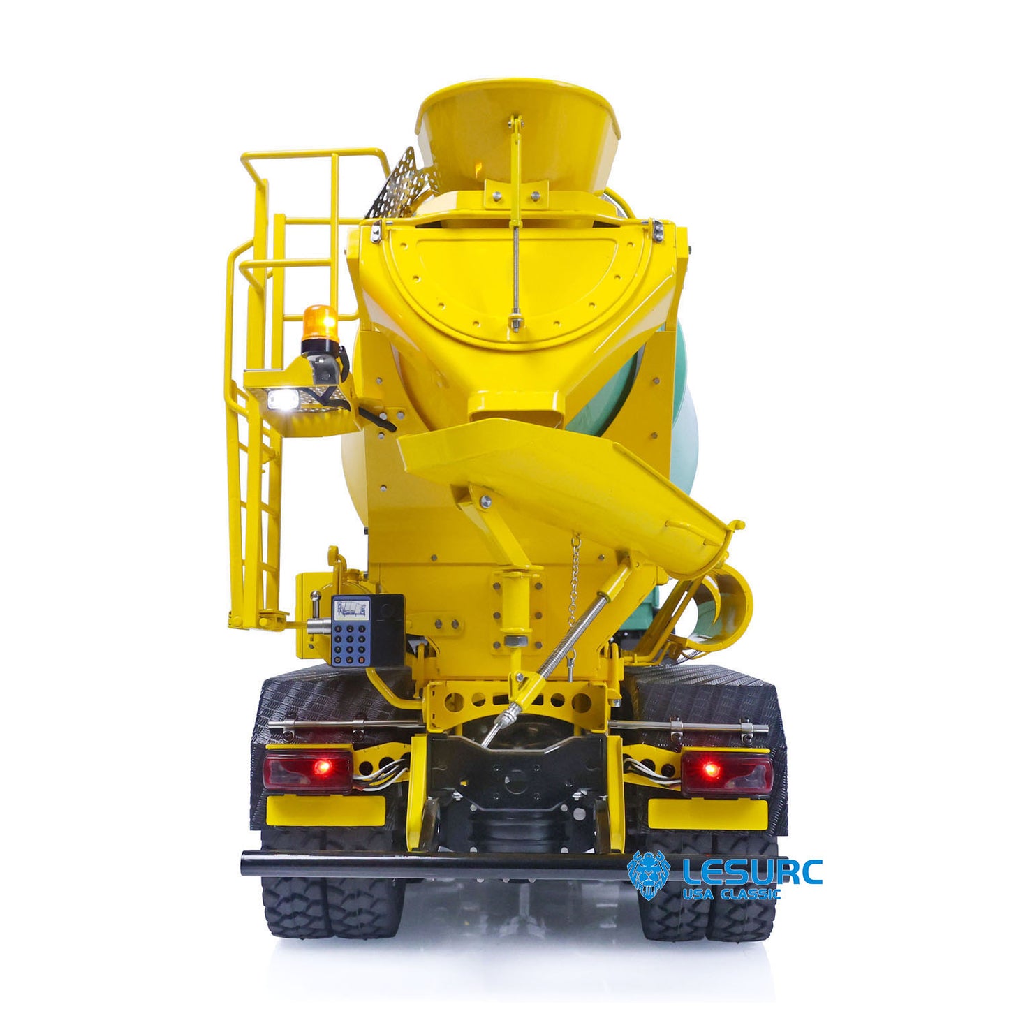 LESU 6x6 Metal 1/14 RC Mixer Truck for Remote Controlled Unpainted Agitating Lorry Concrete Car Model Motor Servo Sound Lights