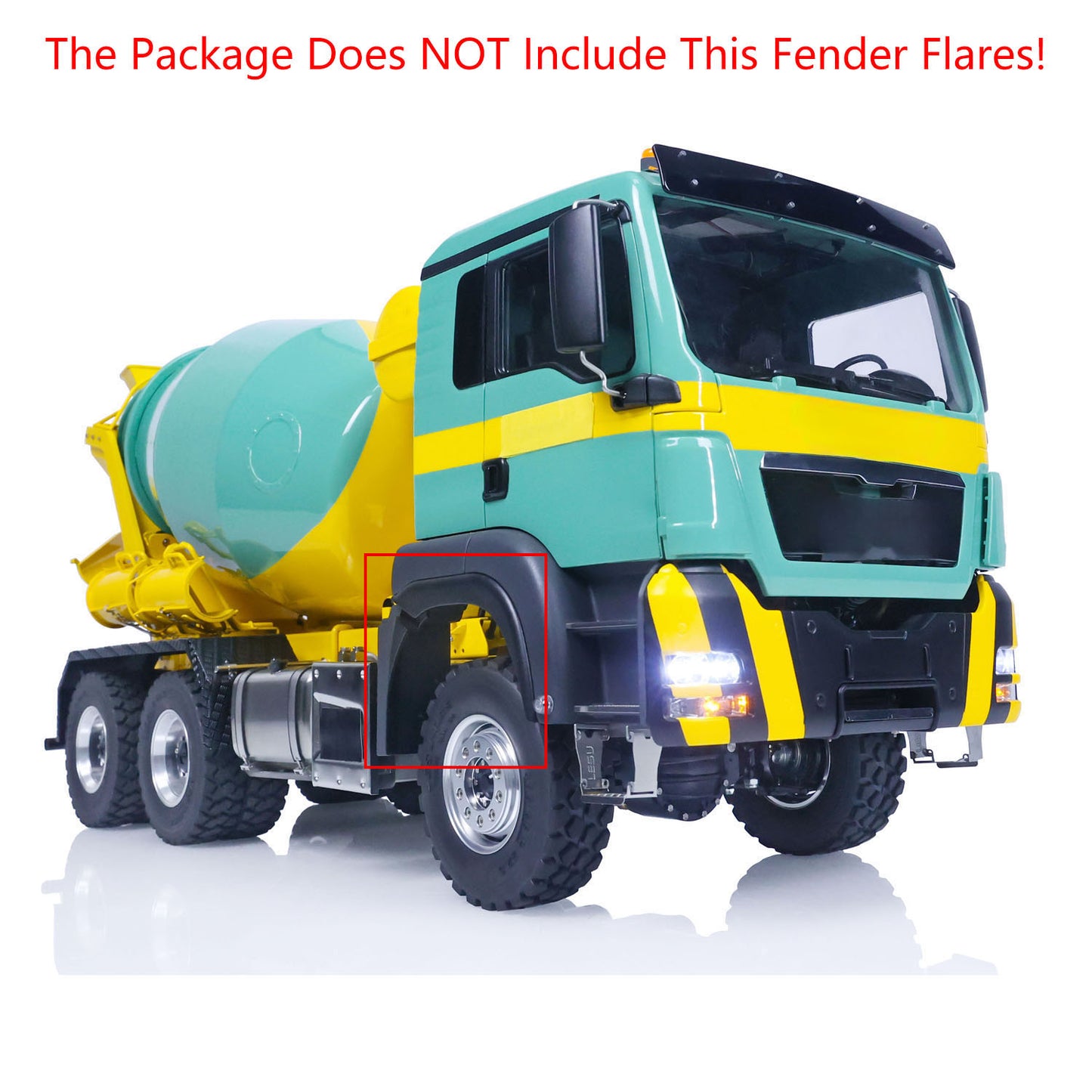 LESU 1/14 Scale RC Mixer Truck 6x6 for Painted Assembled Remote Control Agitating Lorry Model Sound Light System Motor Servo ESC