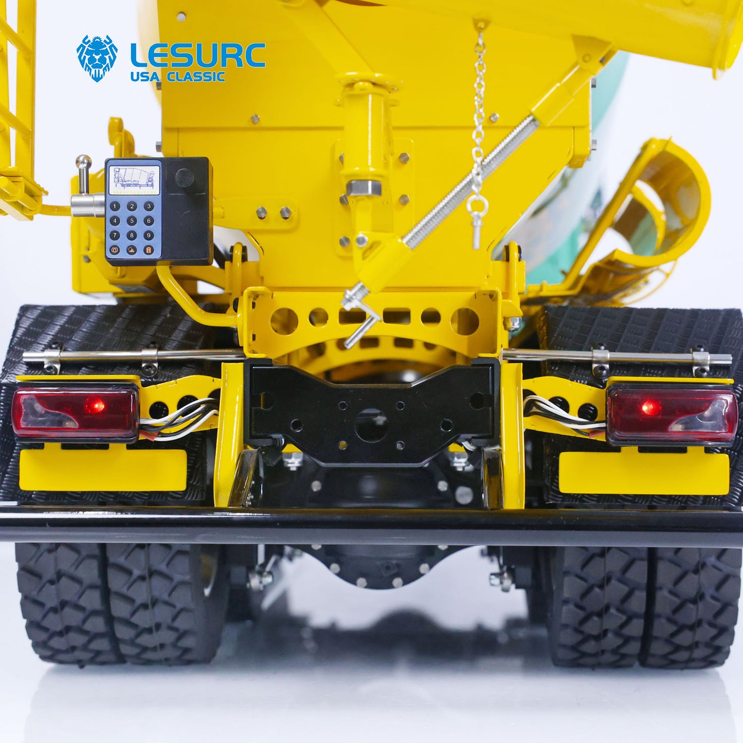 LESU 1/14 Scale RC Mixer Truck 6x6 for Painted Assembled Remote Control Agitating Lorry Model Sound Light System Motor Servo ESC