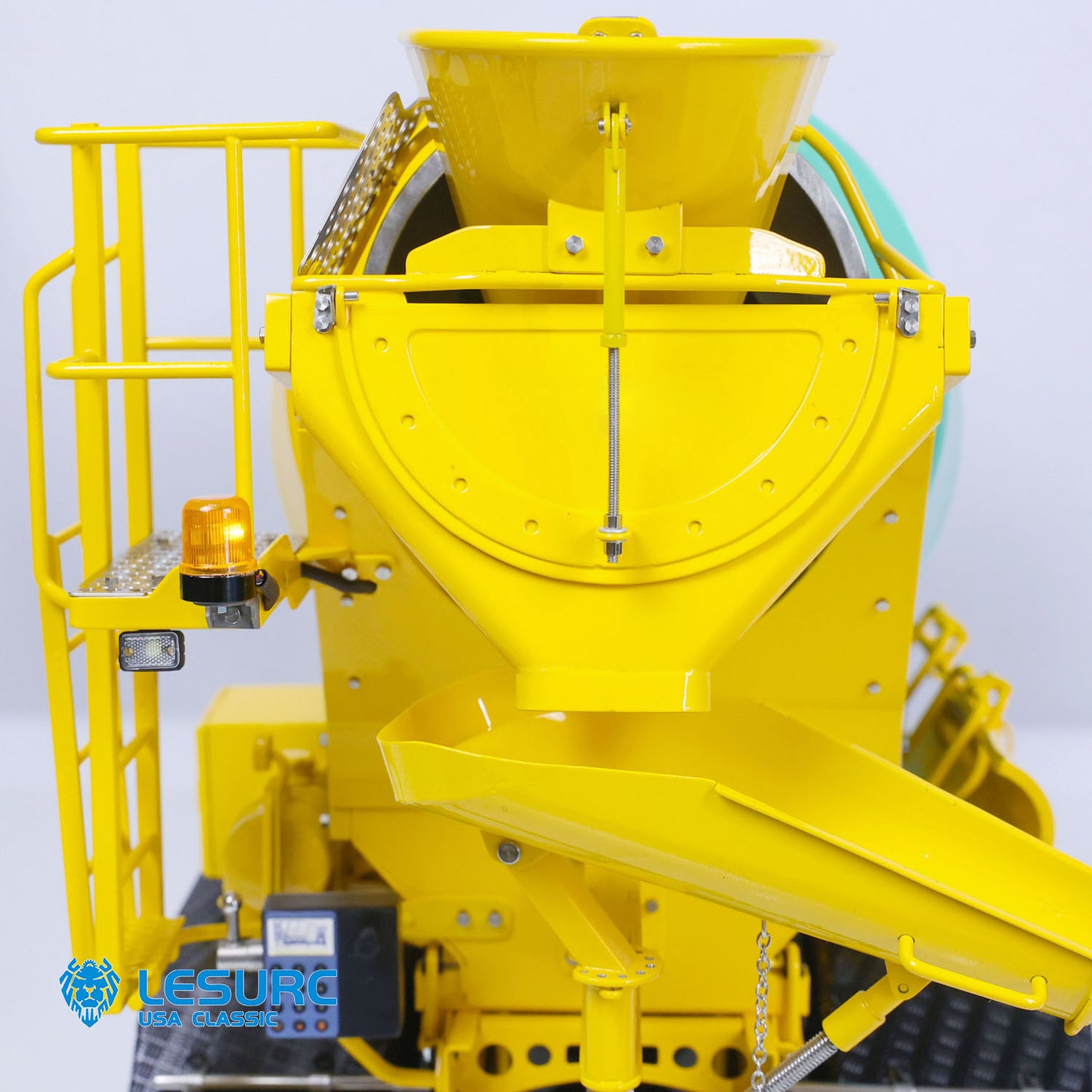 LESU 6x6 Metal 1/14 RC Mixer Truck for Remote Controlled Unpainted Agitating Lorry Concrete Car Model Motor Servo Sound Lights