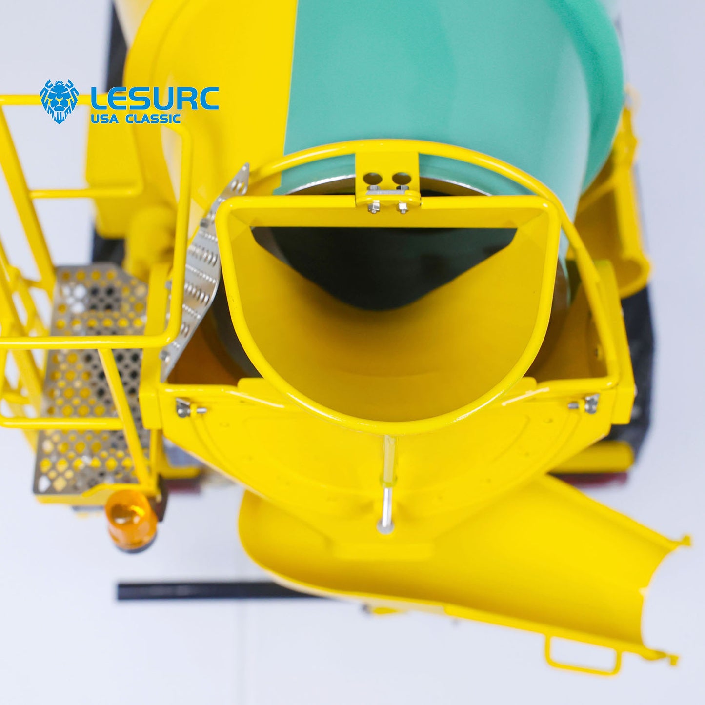 LESU 6x6 Metal 1/14 RC Mixer Truck for Remote Controlled Unpainted Agitating Lorry Concrete Car Model Motor Servo Sound Lights