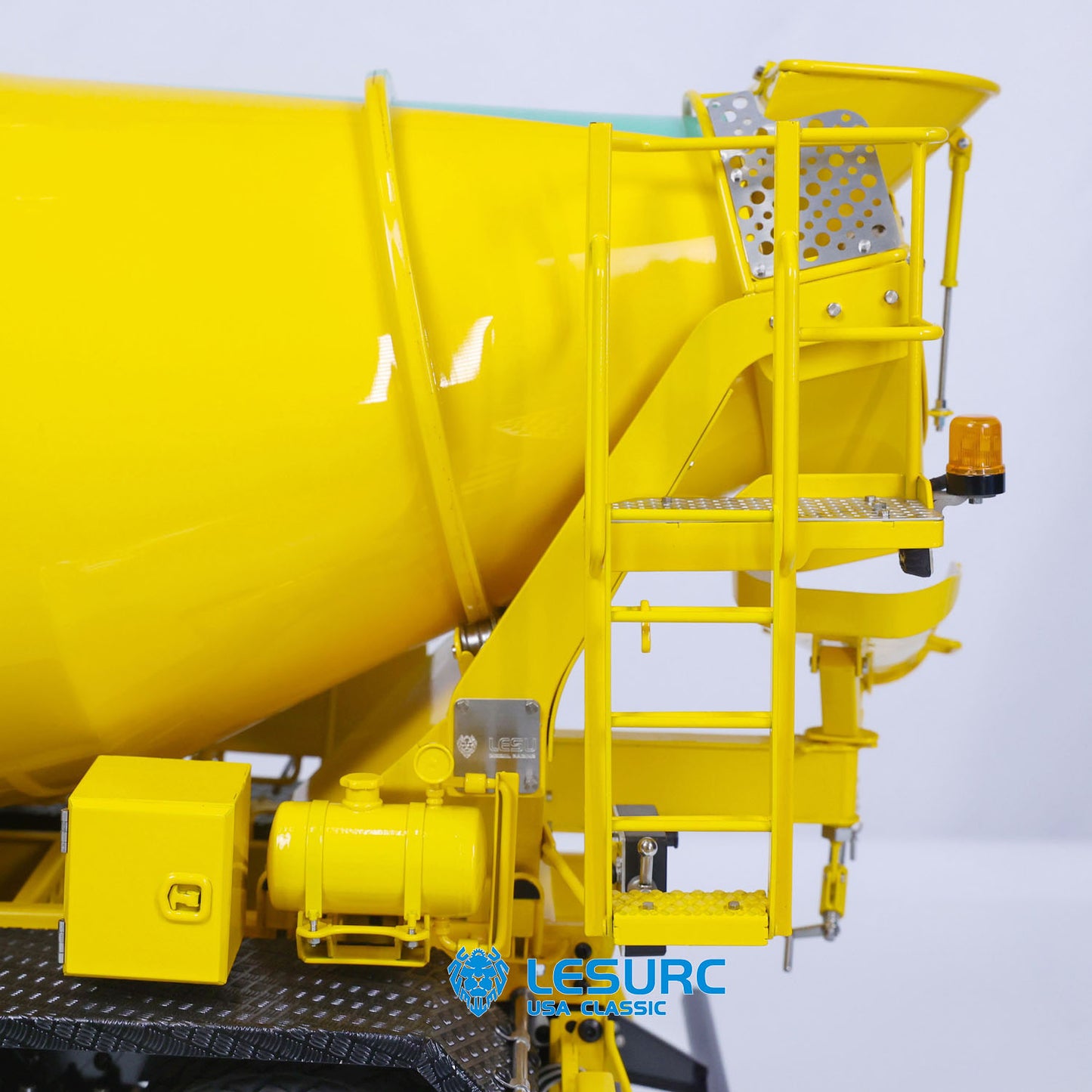 LESU 1/14 Scale RC Mixer Truck 6x6 for Painted Assembled Remote Control Agitating Lorry Model Sound Light System Motor Servo ESC