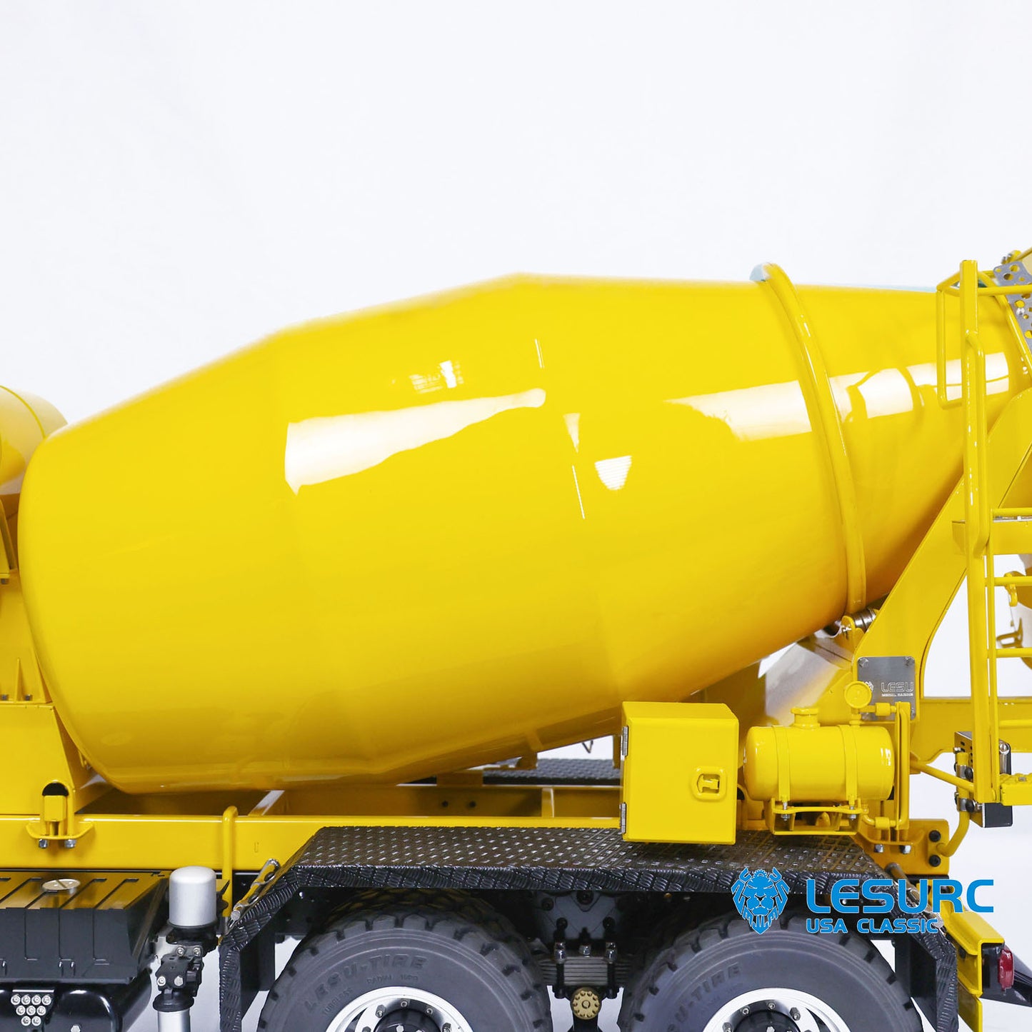 LESU 1/14 Scale RC Mixer Truck 6x6 for Painted Assembled Remote Control Agitating Lorry Model Sound Light System Motor Servo ESC