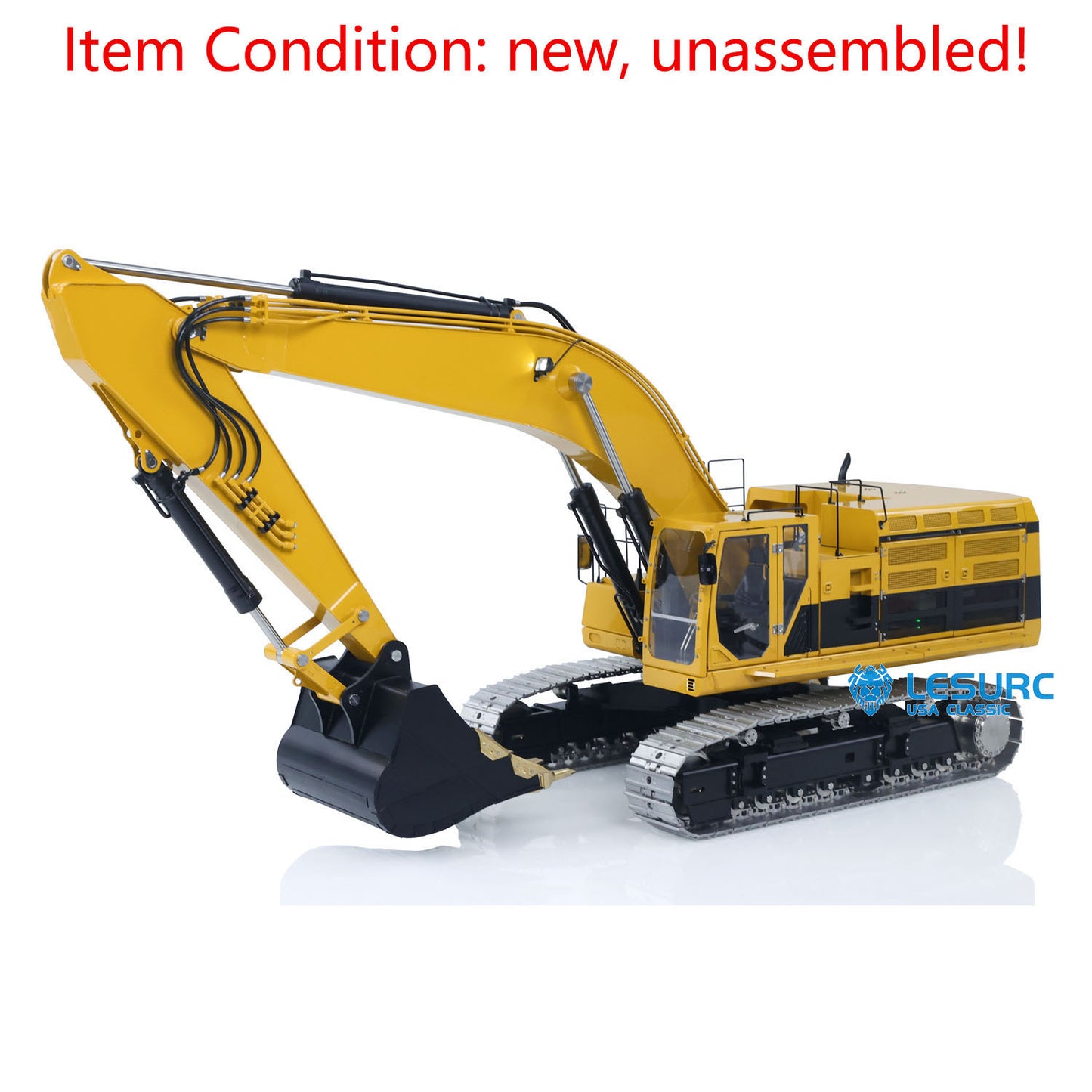 LESU 1/14 Metal Hydraulic RC Excavator C374F Unassembled KIT Remote Control Digger Heavy Construction Car 6CH Valve LCD Screen