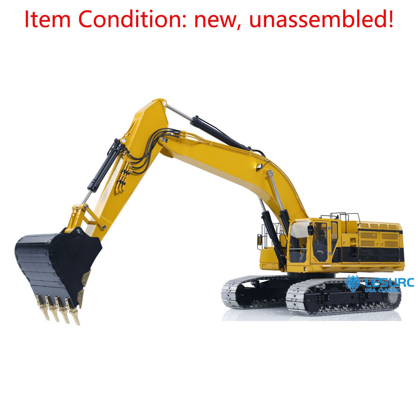 LESU C374F 1/14 Metal Hydraulic RC Excavator B0001 Unassembled Remote Control Heavy Digger 6CH Valve LCD Screen Light System
