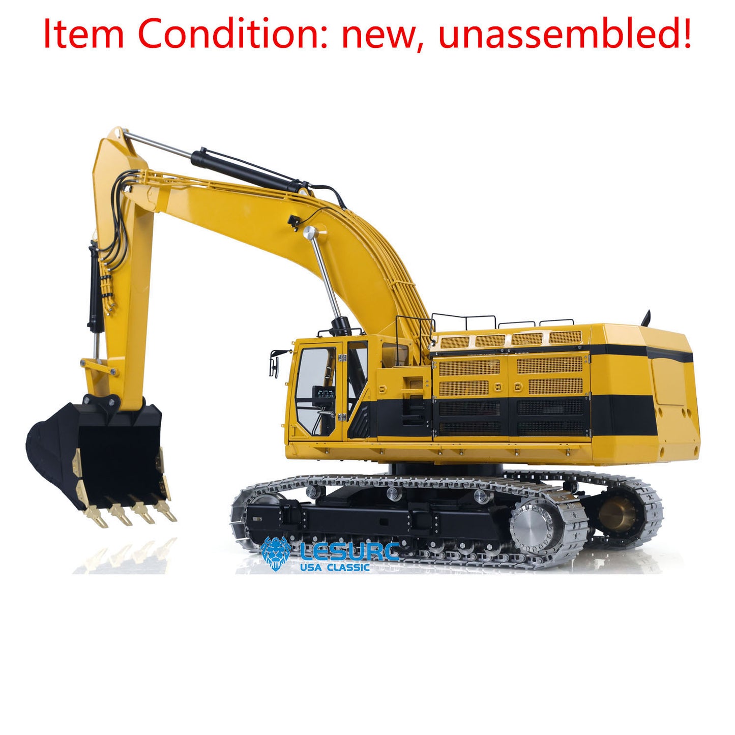 LESU C374F 1/14 Metal Hydraulic RC Excavator B0001 Unassembled Remote Control Heavy Digger 6CH Valve LCD Screen Light System