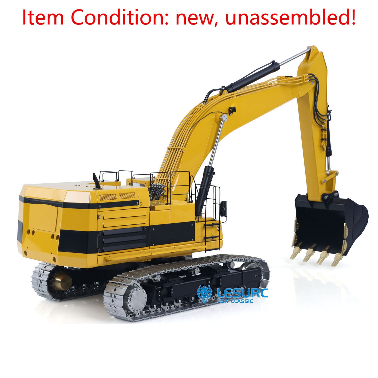 LESU C374F 1/14 Metal Hydraulic RC Excavator B0001 Unassembled Remote Control Heavy Digger 6CH Valve LCD Screen Light System