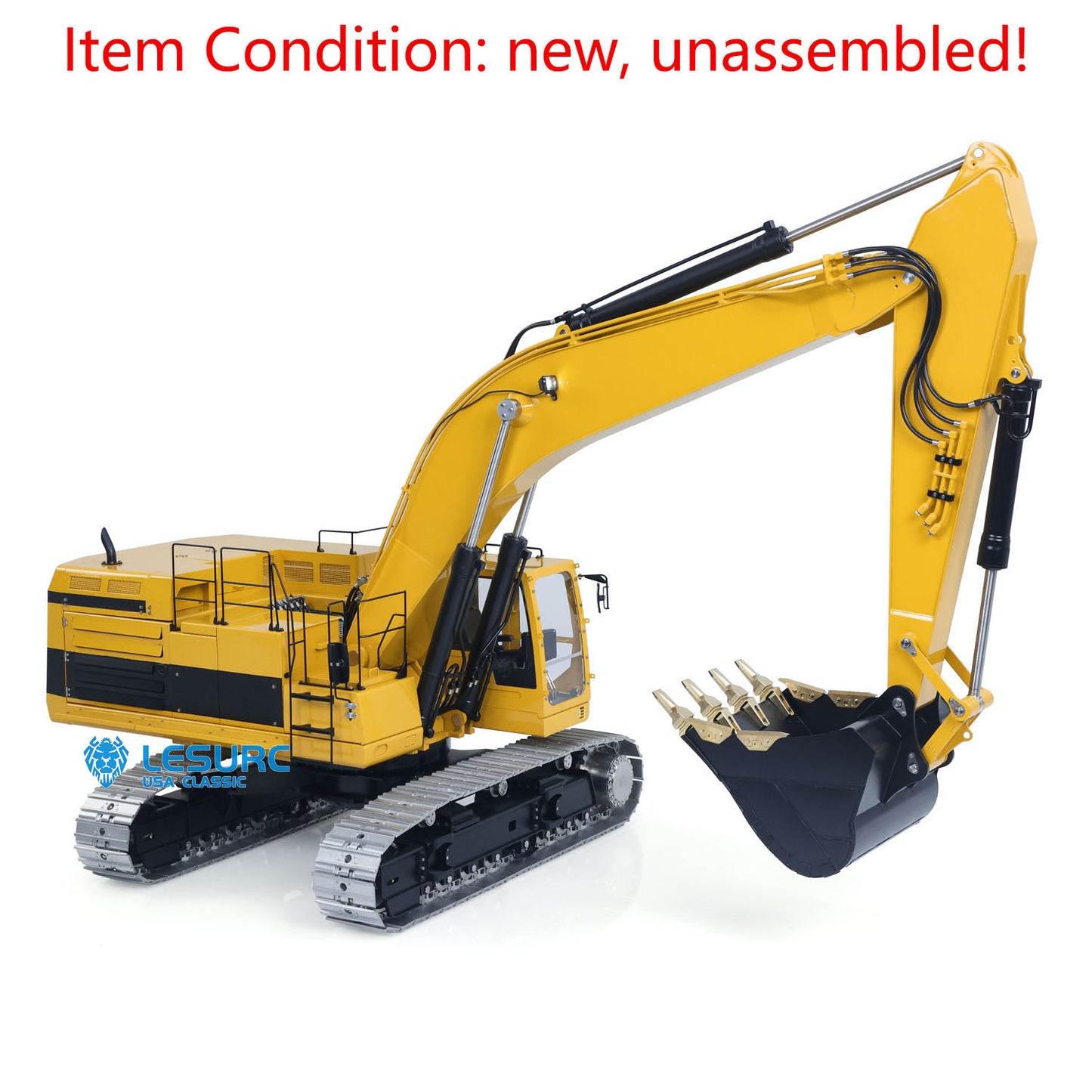 LESU C374F 1/14 Metal Hydraulic RC Excavator B0001 Unassembled Remote Control Heavy Digger 6CH Valve LCD Screen Light System