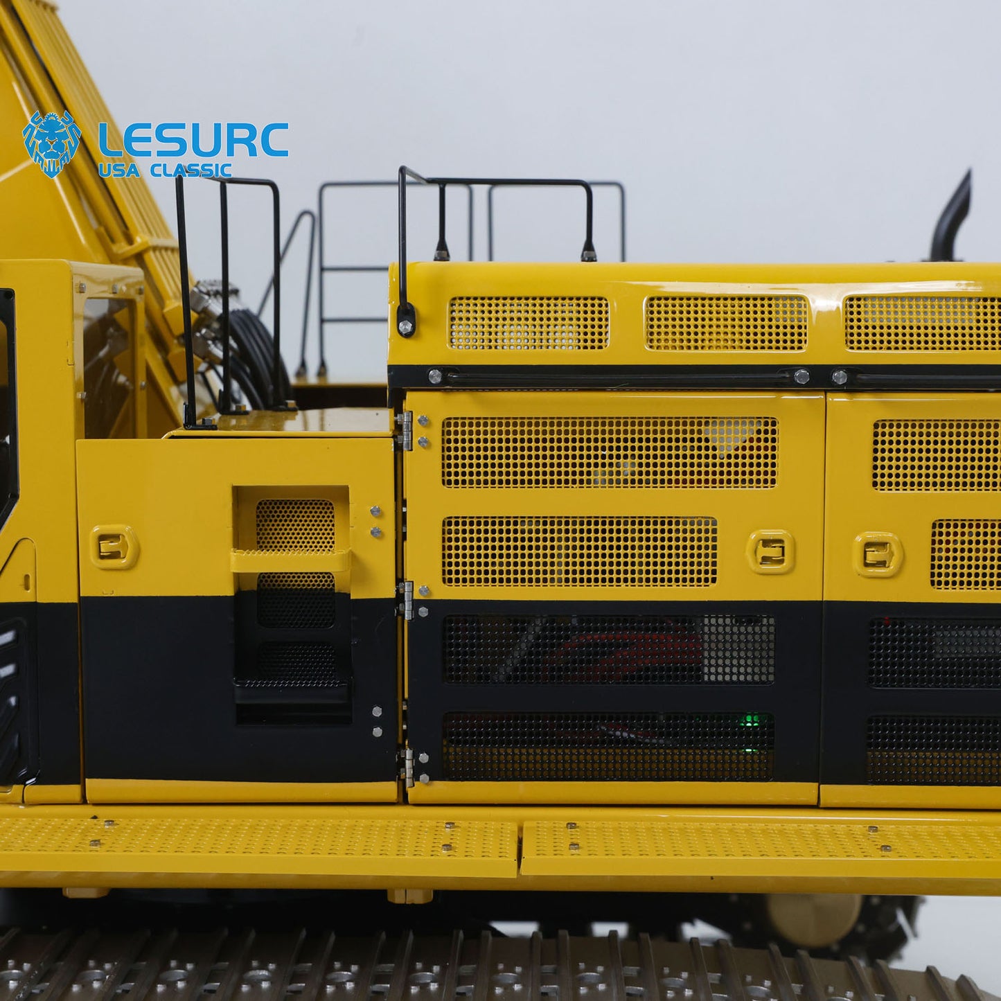 LESU C374F 1/14 Metal Hydraulic RC Excavator B0001 Unassembled Remote Control Heavy Digger 6CH Valve LCD Screen Light System