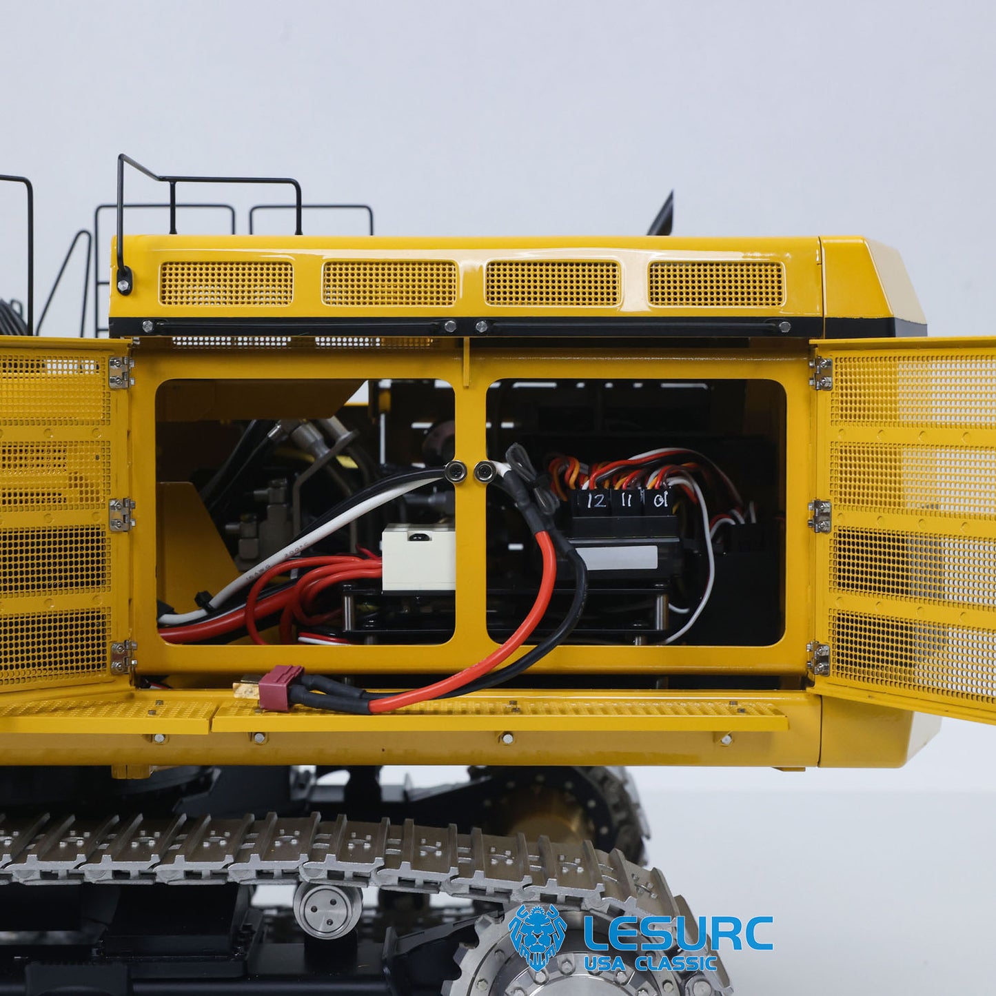 LESU C374F 1/14 Metal Hydraulic RC Excavator B0001 Unassembled Remote Control Heavy Digger 6CH Valve LCD Screen Light System
