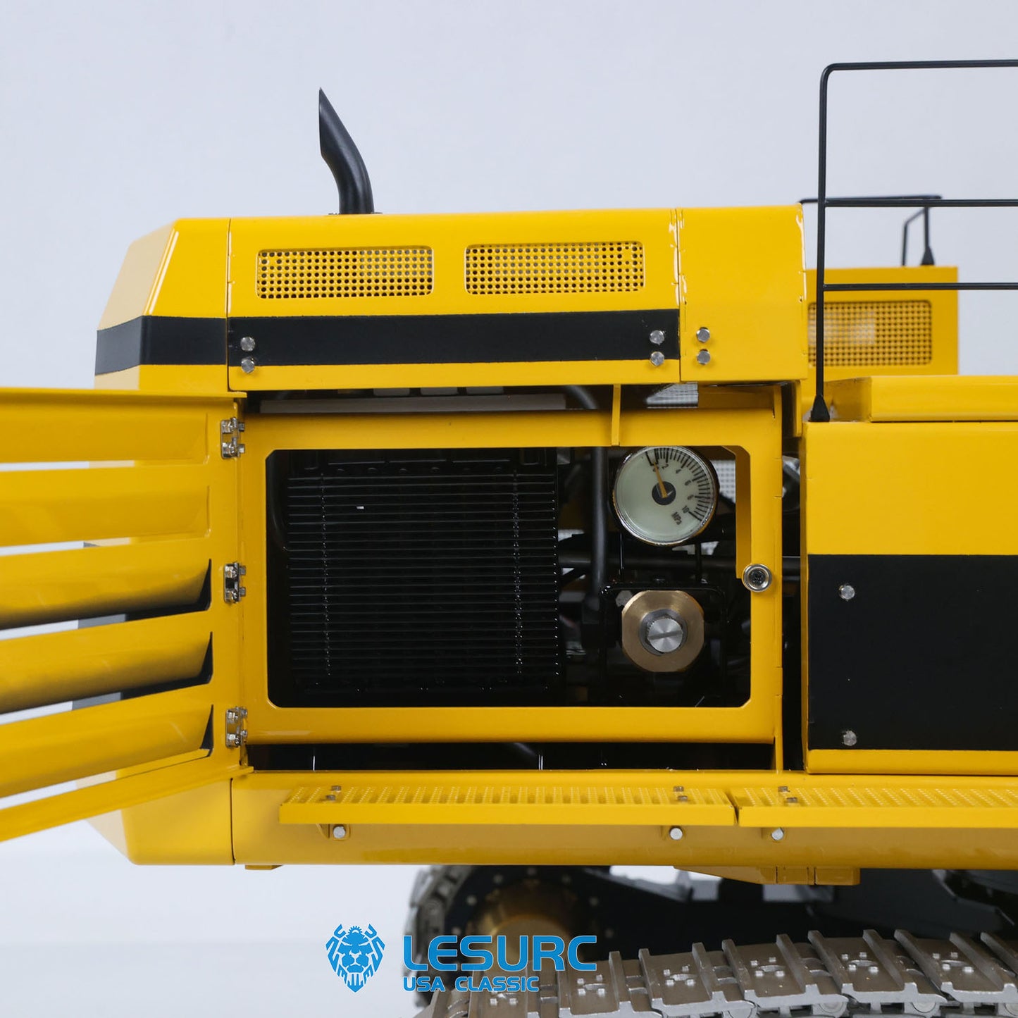 LESU C374F 1/14 Metal Hydraulic RC Excavator B0001 Unassembled Remote Control Heavy Digger 6CH Valve LCD Screen Light System
