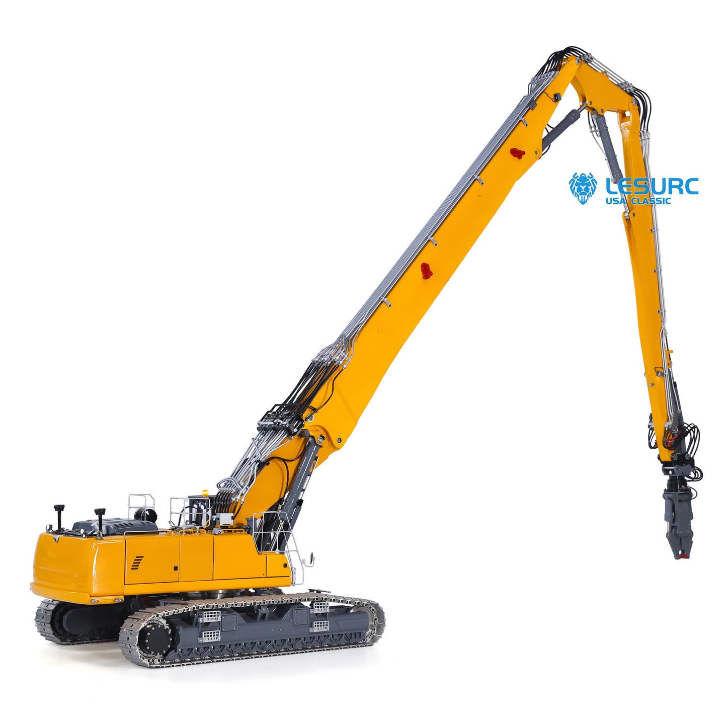 LESU 1/14 RC Hydraulic Demolition Excavator Aoue LR960 Heavy Machine Finished Digger Engineering Car Model 13CH Valve Pump Lights