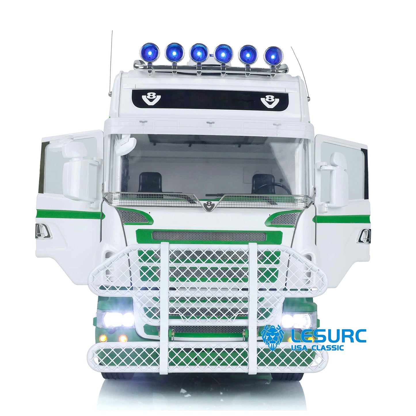 IN STOCK 1/14 Scale LESU Remote Controlled Tractor Truck for 6x6 Remote Control Cars Model Metal Chassis Sound Light System Motor Servo ESC