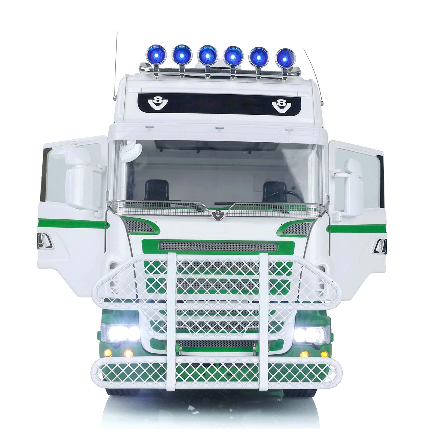 1/14 Scale LESU Remote Controlled Tractor Truck for 6x6 Remote Control Cars Model Metal Chassis Sound Light System Motor Servo ESC
