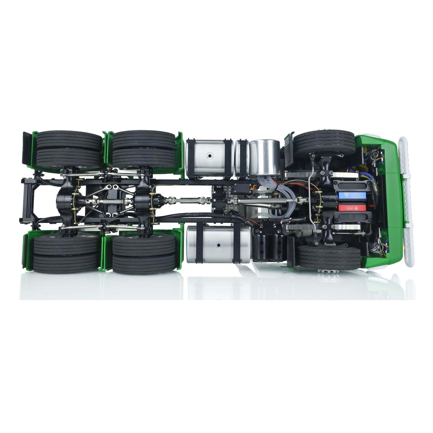 1/14 Scale LESU Remote Controlled Tractor Truck for 6x6 Remote Control Cars Model Metal Chassis Sound Light System Motor Servo ESC