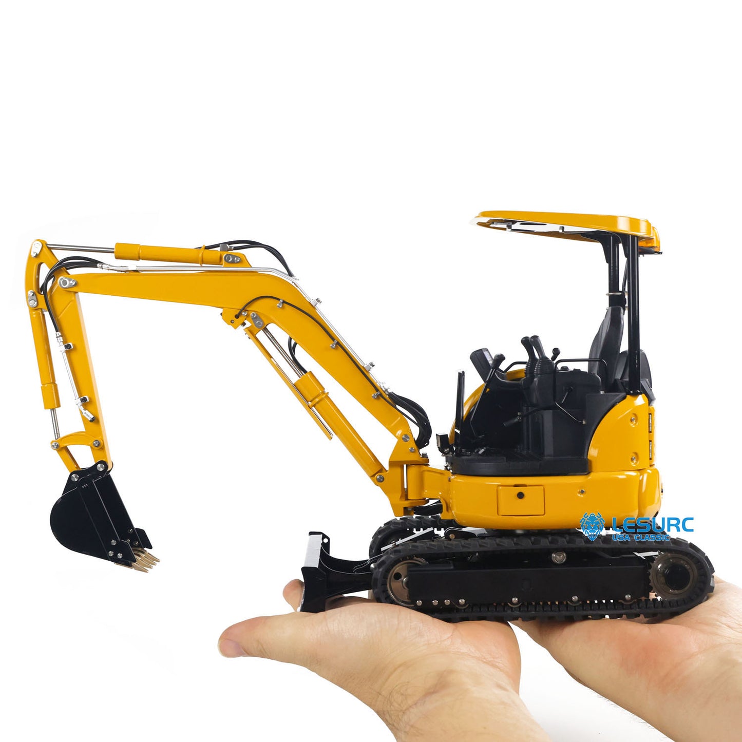 LESU PC30 1/14 Metal RC Hydraulic Excavator B0003 RTR 6CH Reversing Valve Mini Digger Brushless Rotary Drive Motor Sound & Light FrSky X14 Controller