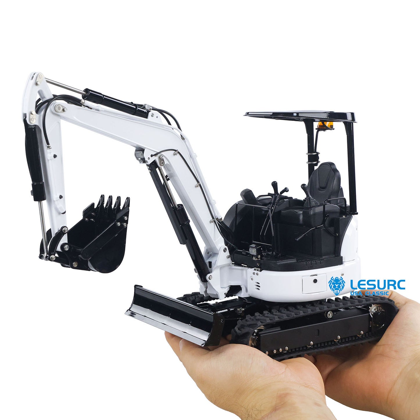 LESU PC30 1/14 Metal RC Hydraulic Excavator B0003 KIT/PNP Mini Digger 6CH Reversing Valve System Brushless Motor Lighting for Hobby Collectors