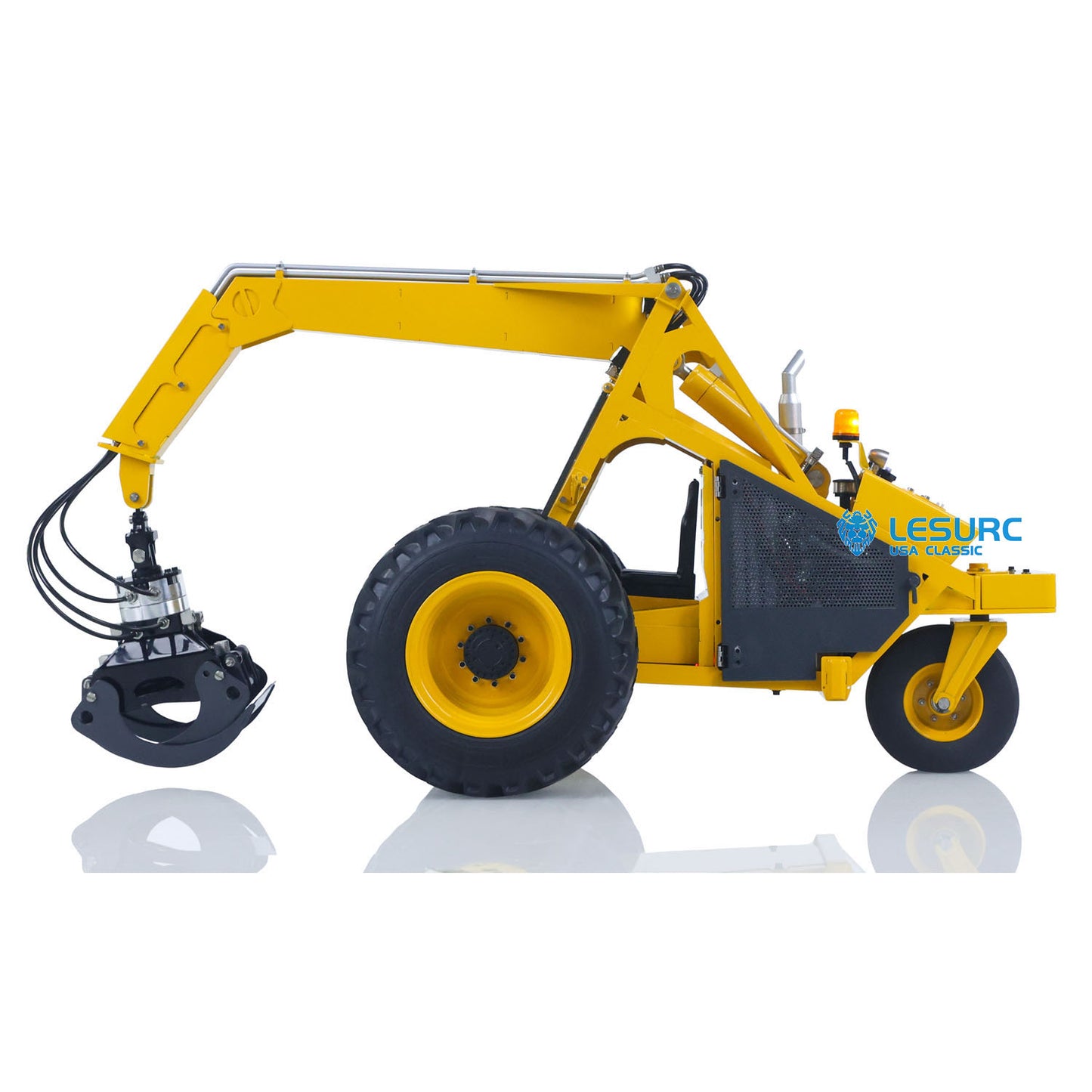 LESU Aoue 225A 1/14 Metal Hydraulic RC Log Loader A0019 with Timber Grapple 4CH Directional Valve Brushless Motor Sound Light System