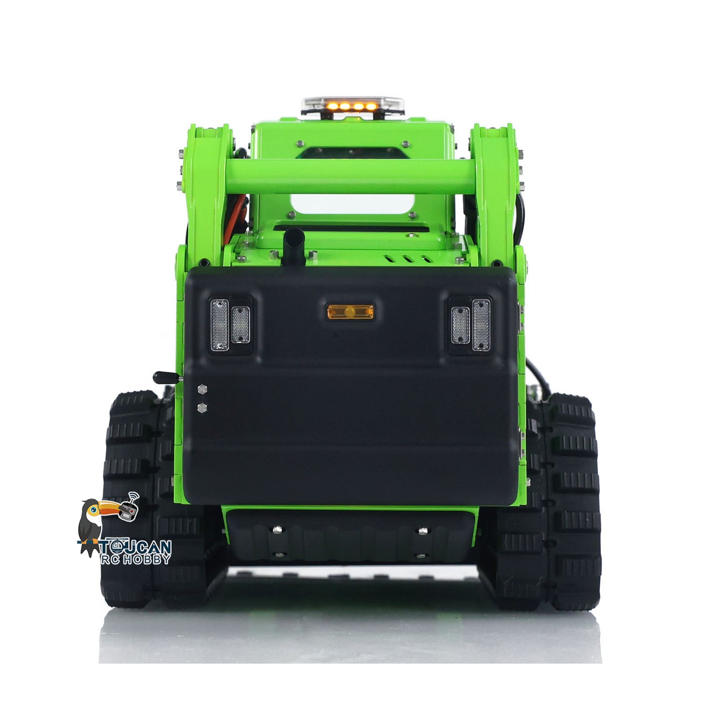 LESU 1/14 Aoue LT5 Bobcat RC Hydraulic Skid-Steer Loader Electric Cleaner I6S Radio Battery Remote Control Construction Car