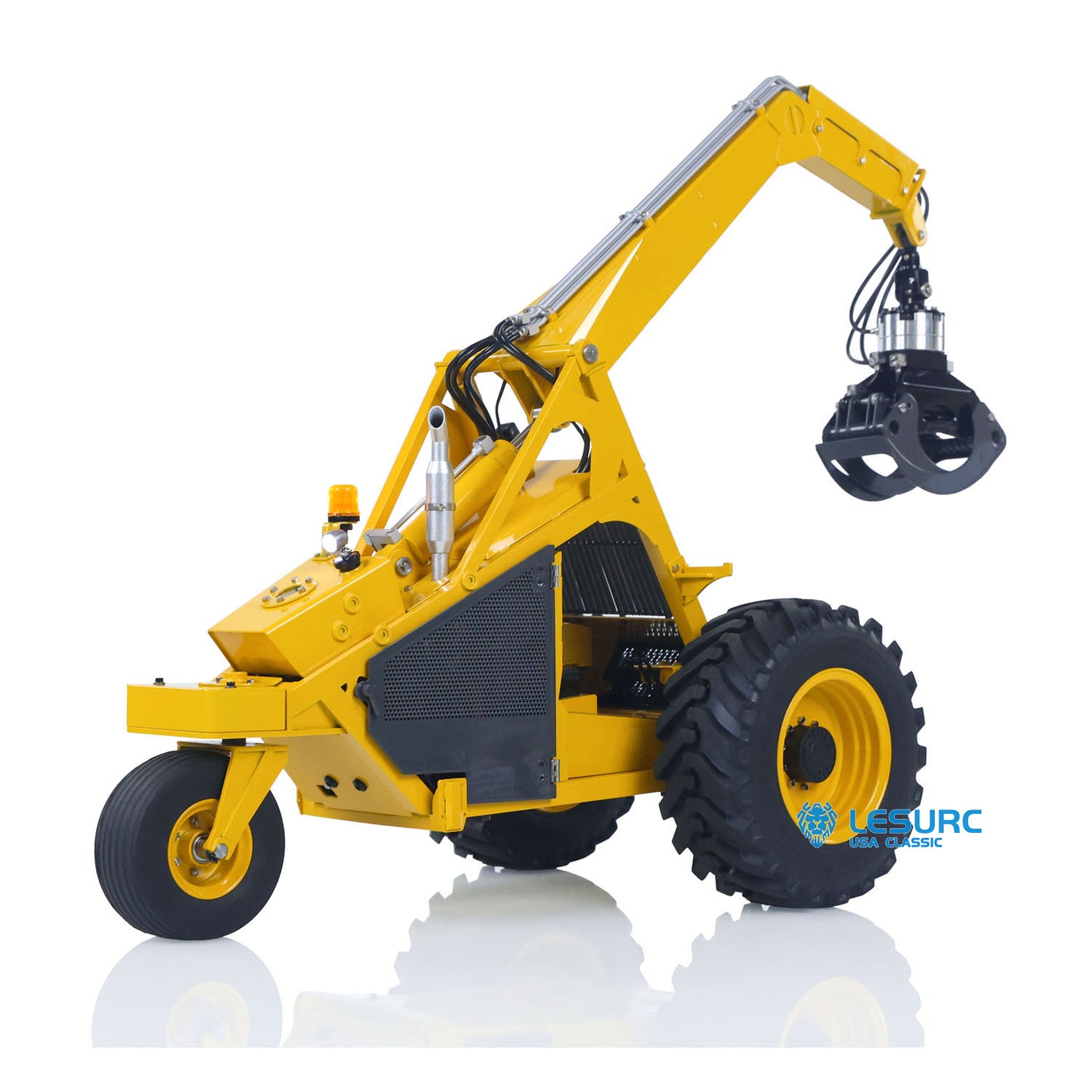 LESU Aoue 225A 1/14 Metal Hydraulic RC Log Loader A0019 with Timber Grapple 4CH Directional Valve Brushless Motor Sound Light System