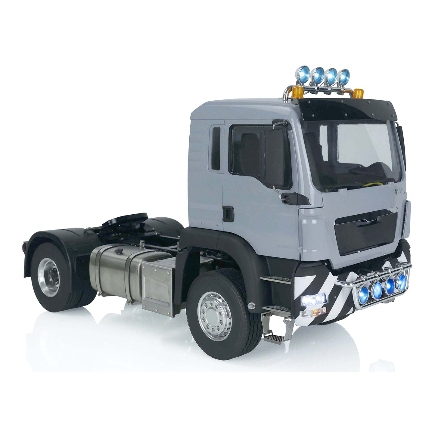 LESU 1/14 RC Tractor Truck for TGS 4x2 Remote Control Painted Car Metal Chassis W/ Motor Servo Warning Light Sound Light System