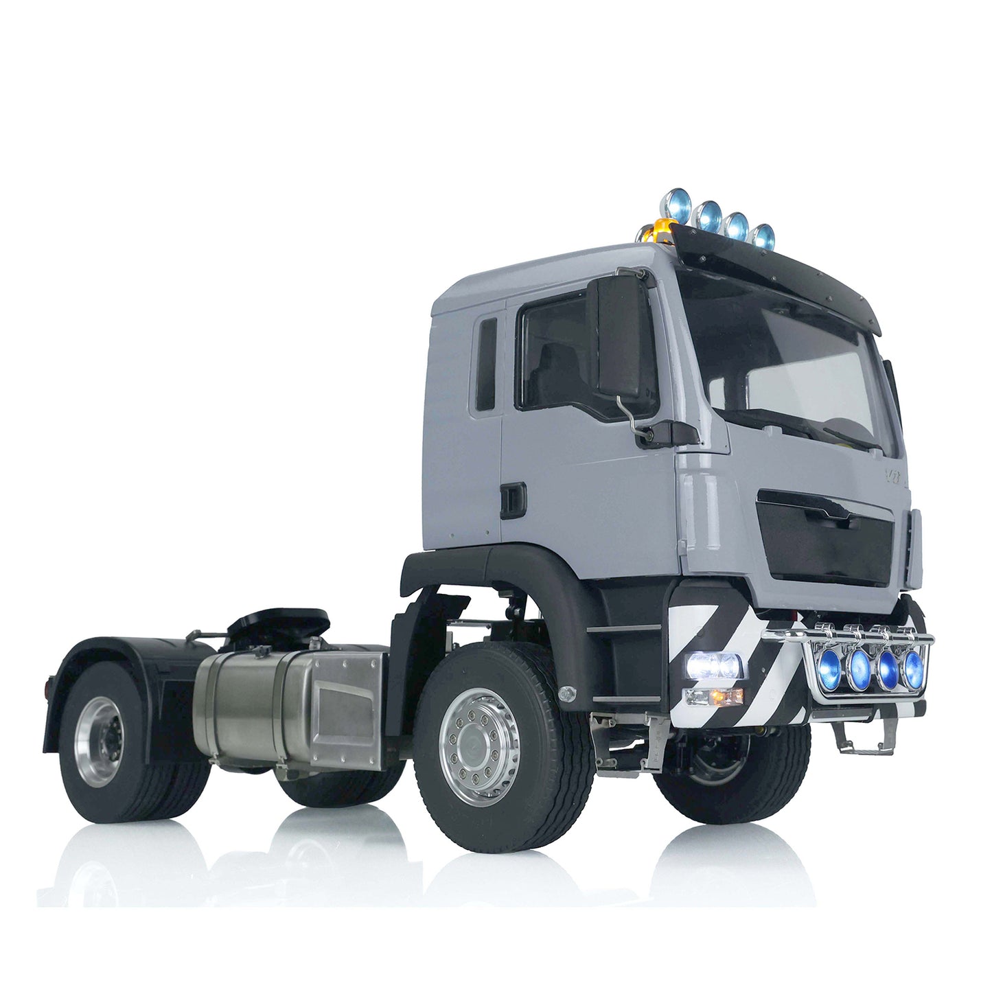 LESU 1/14 RC Tractor Truck for TGS 4x2 Remote Control Painted Car Metal Chassis W/ Motor Servo Warning Light Sound Light System