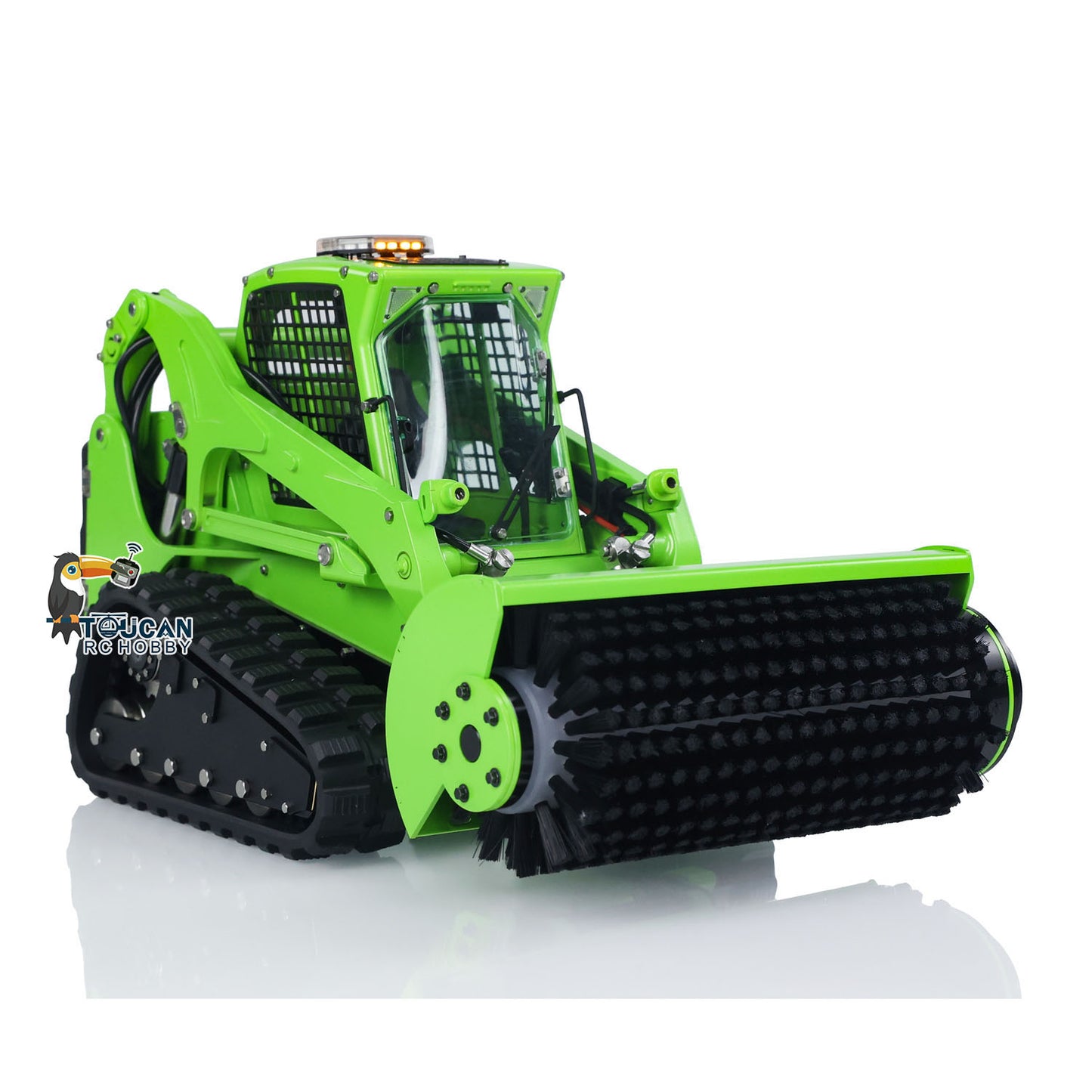 LESU 1/14 Aoue LT5 Bobcat RC Hydraulic Skid-Steer Loader Electric Cleaner I6S Radio Battery Remote Control Construction Car