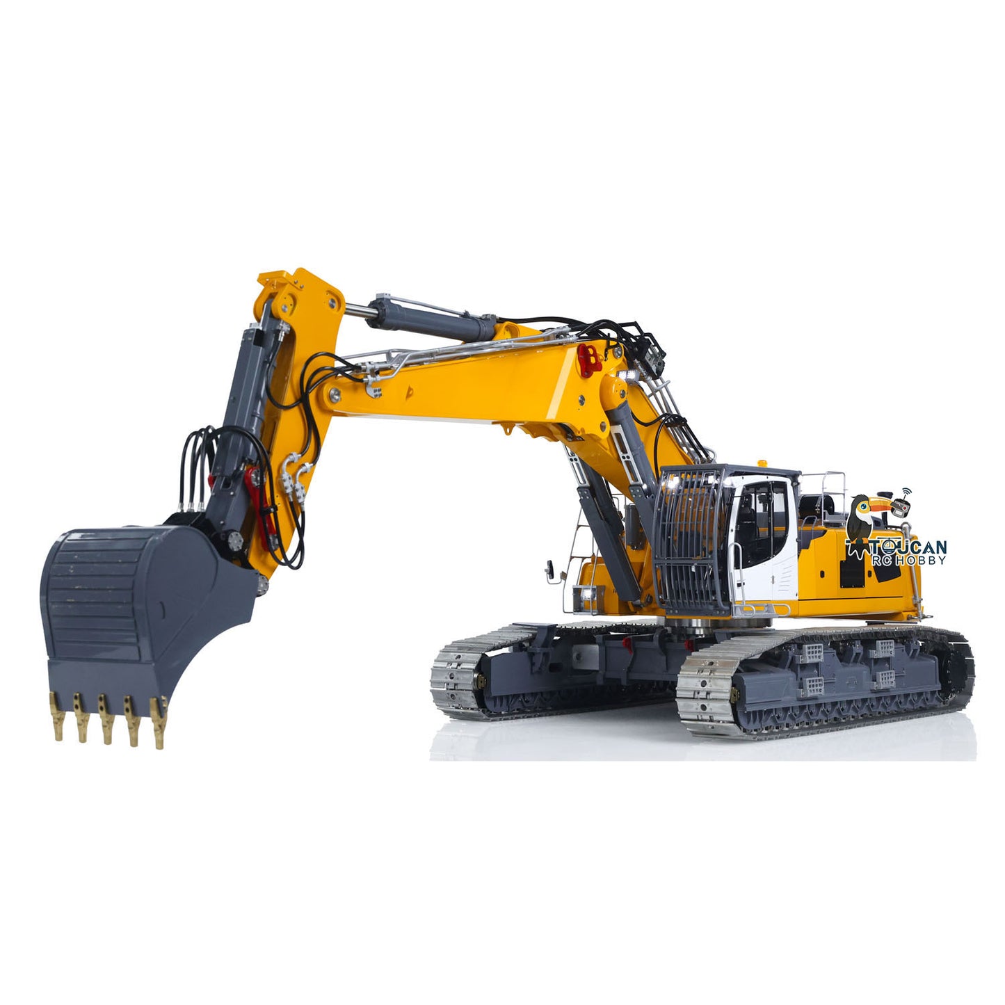 LESU 1/14 RC Heavy Full Hydraulic Demolition Excavator Aoue LR960 RTR Two Type Arms Digger Model Engineering Vehicle XE Radio