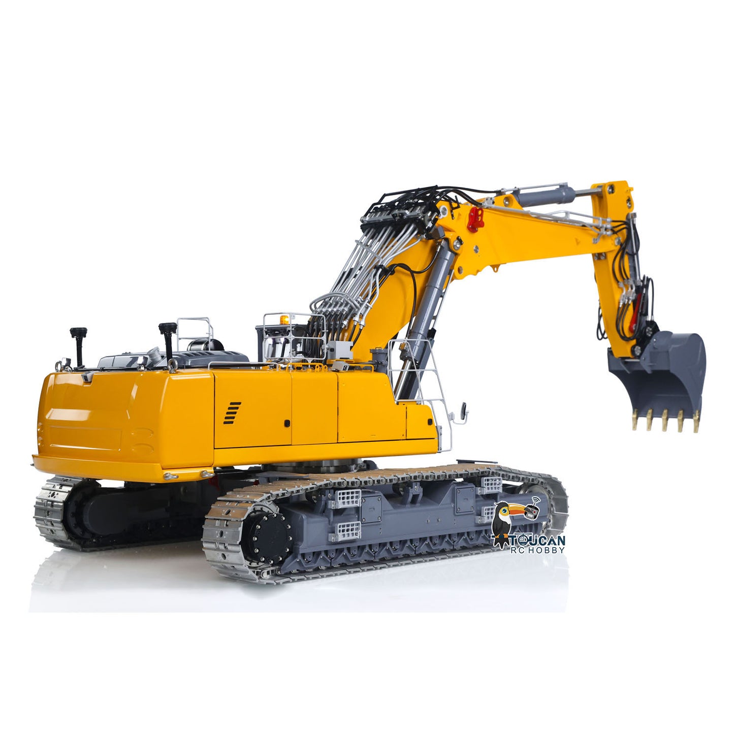 LESU 1/14 RC Heavy Full Hydraulic Demolition Excavator Aoue LR960 RTR Two Type Arms Digger Model Engineering Vehicle XE Radio